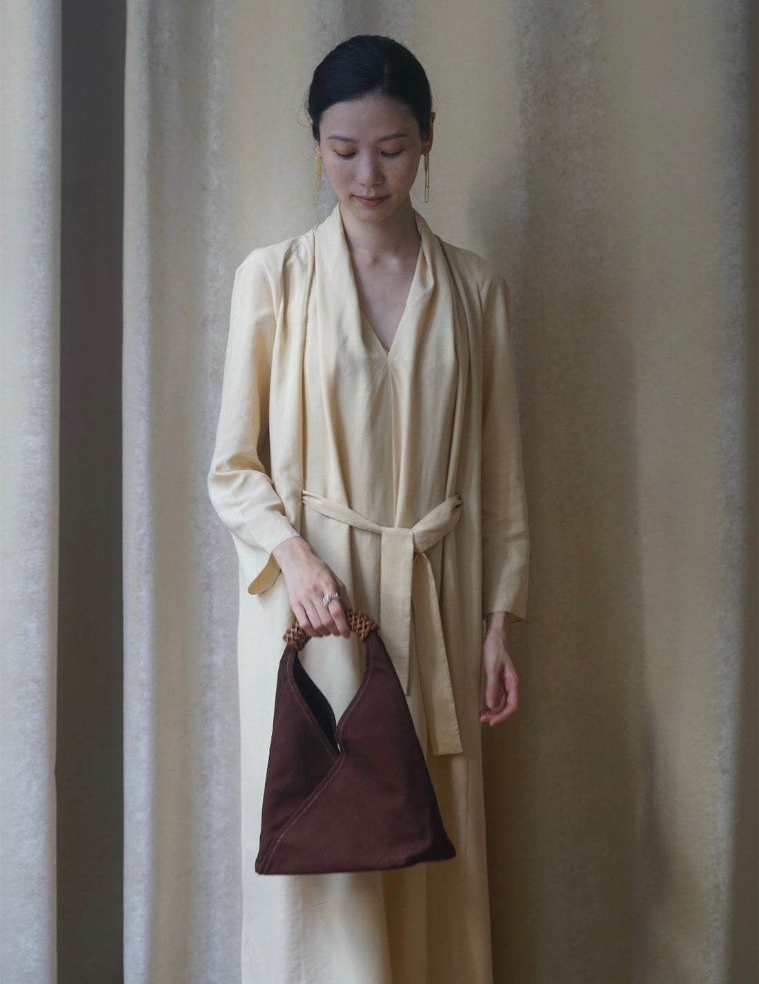 KAMARO’AN | Woven Triangle Bag - Dawn - S