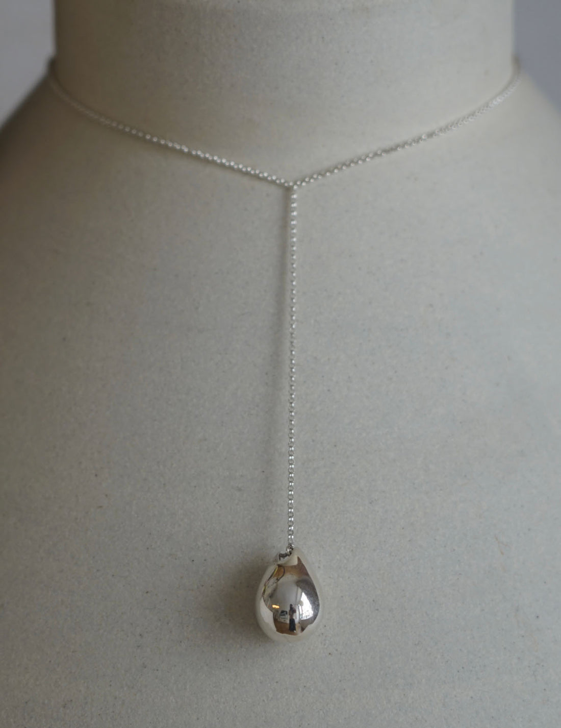 Collier Drop Line L・Argent 