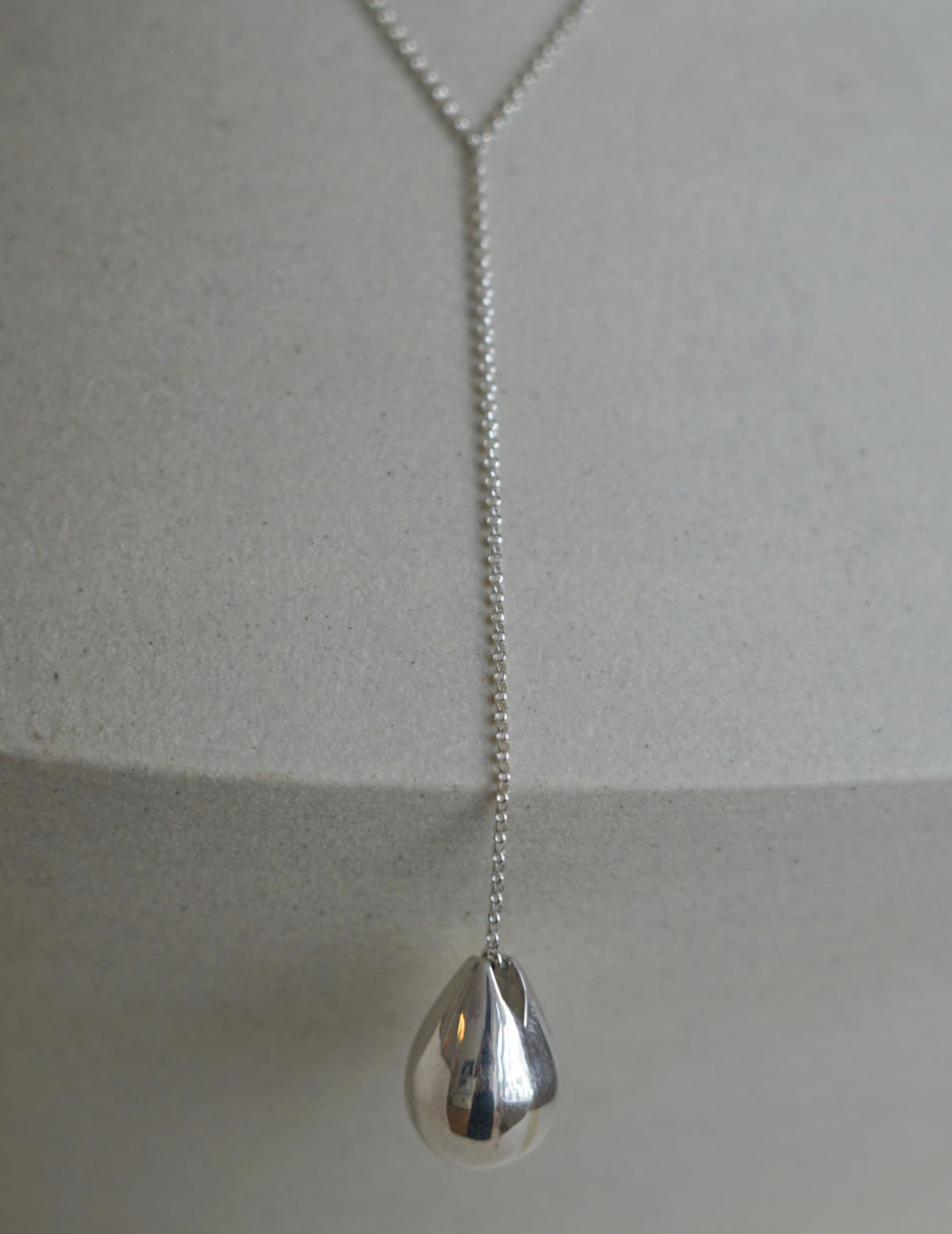 Collier Drop Line L・Argent 
