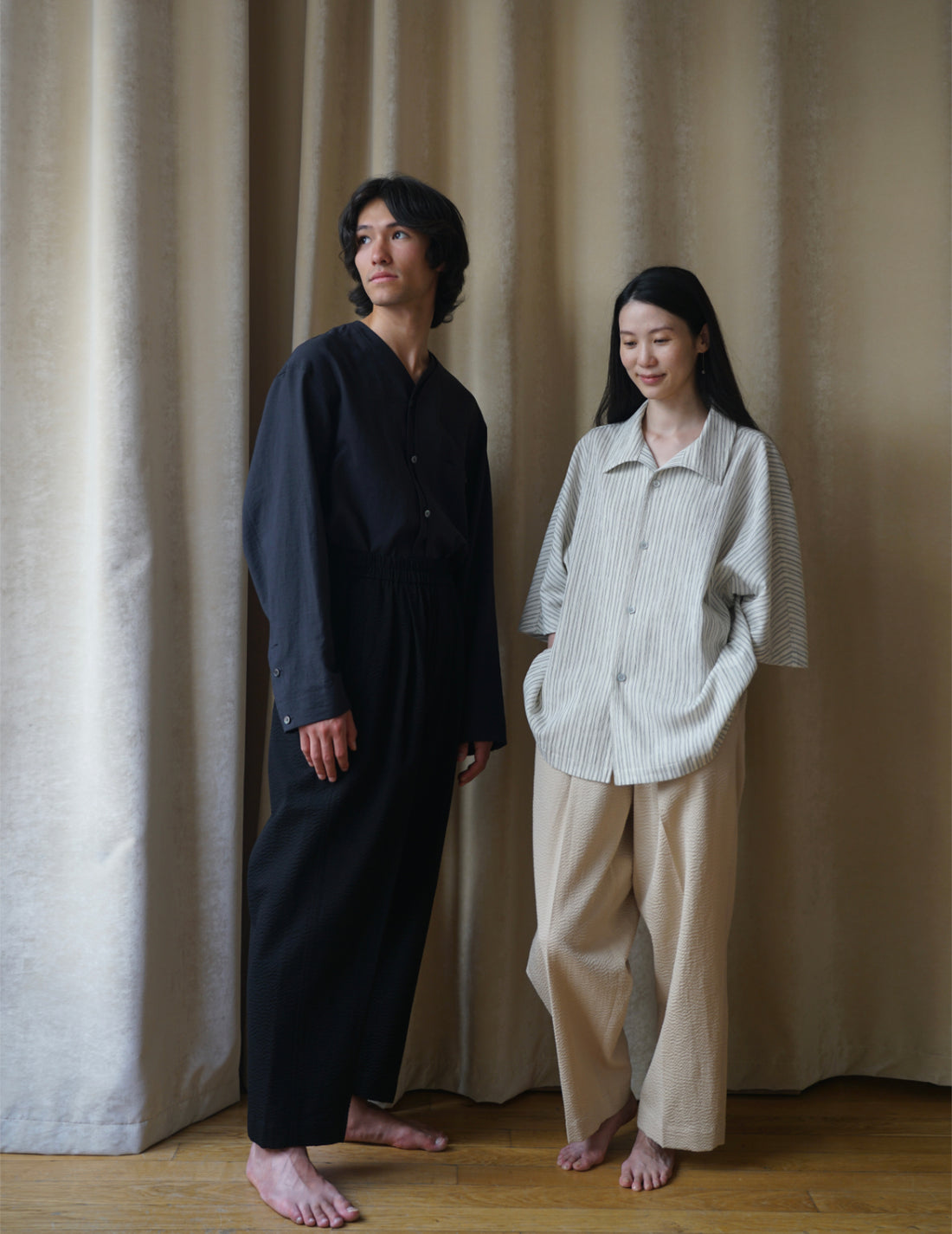 Chemise à texture plissée