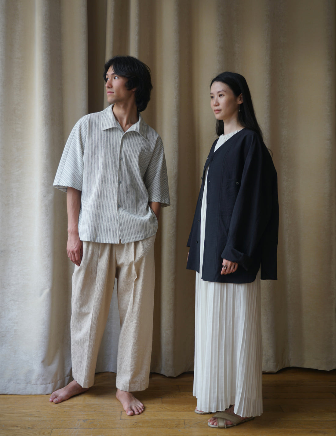 Chemise à texture plissée