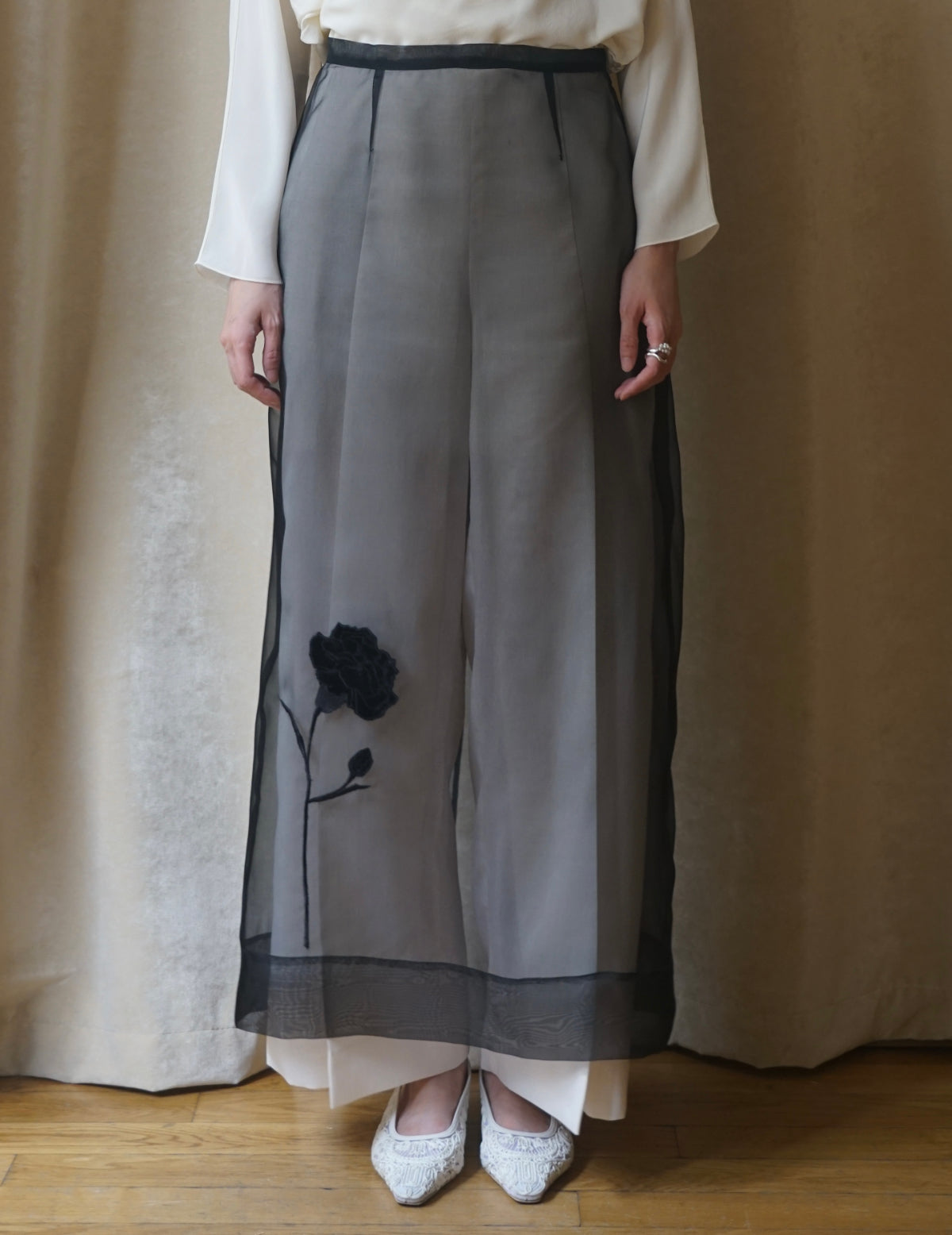 DELEGAN | Naked Skirt “BLUEBOTTLE”-Black