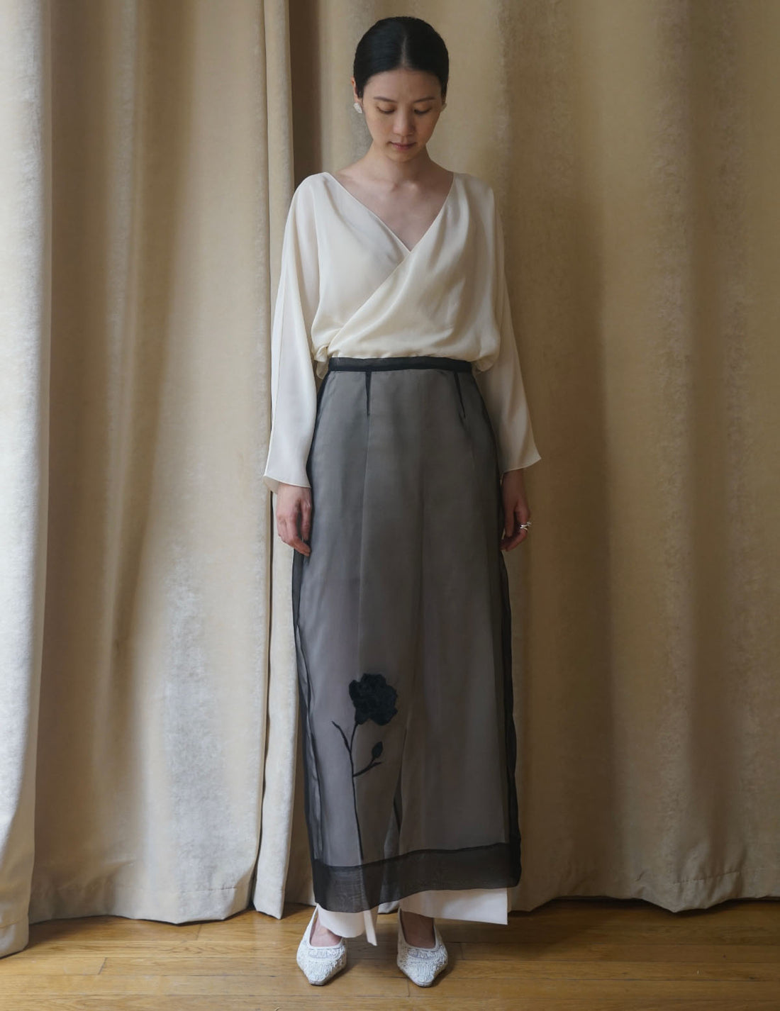 DELEGAN | Naked Skirt “BLUEBOTTLE”-Black