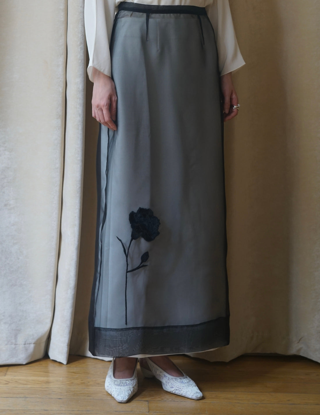 DELEGAN | Naked Skirt “BLUEBOTTLE”-Black