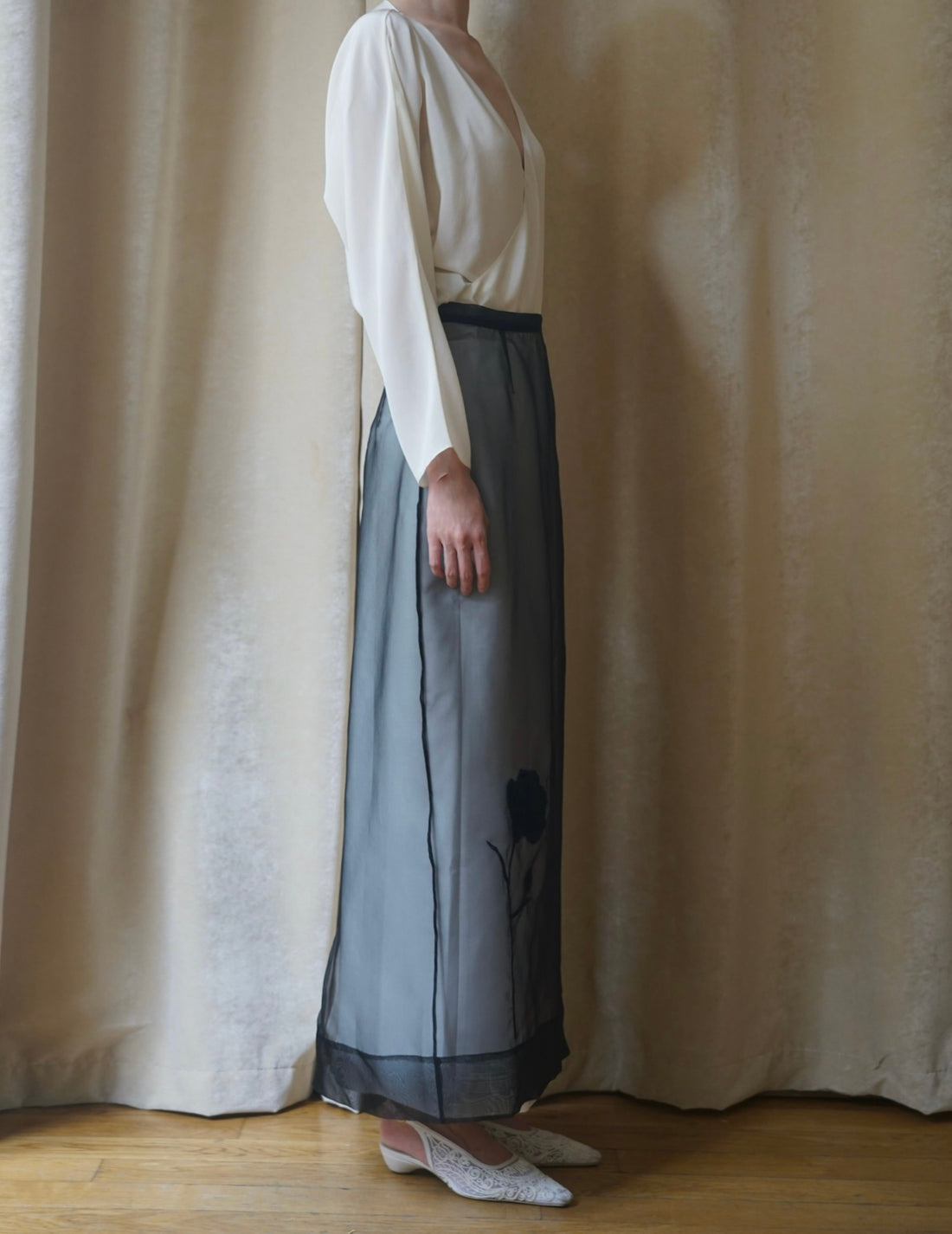 DELEGAN | Naked Skirt “BLUEBOTTLE”-Black