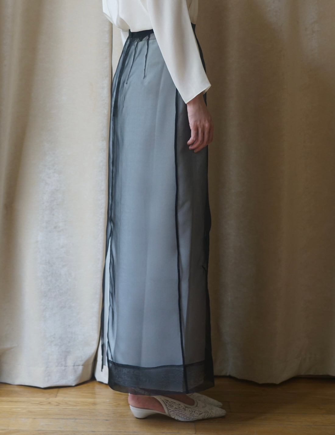 DELEGAN | Naked Skirt “BLUEBOTTLE”-Black