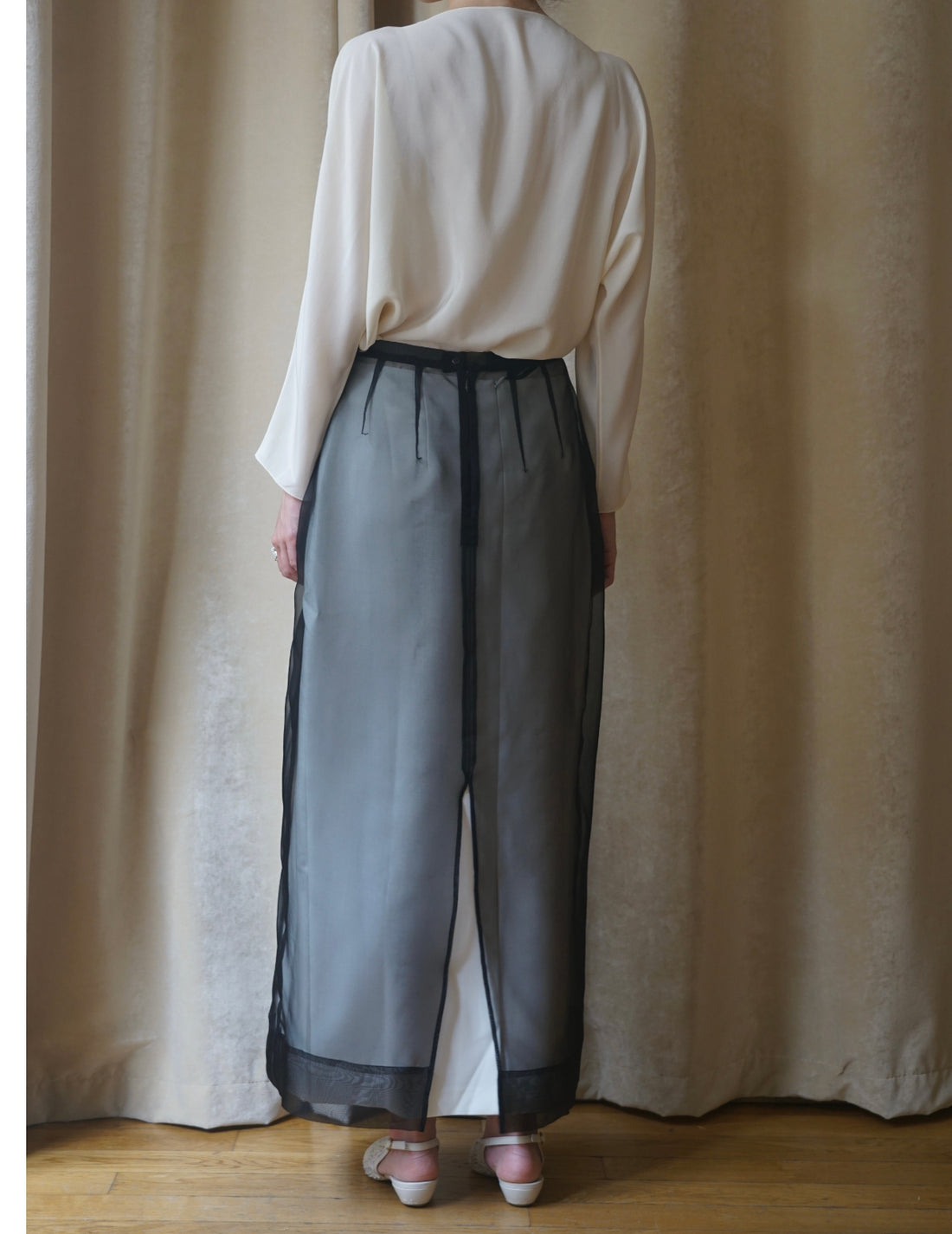 DELEGAN | Naked Skirt “BLUEBOTTLE”-Black