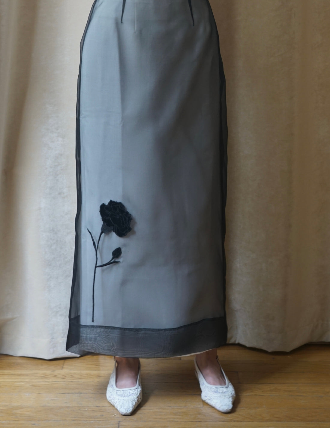 DELEGAN | Naked Skirt “BLUEBOTTLE”-Black