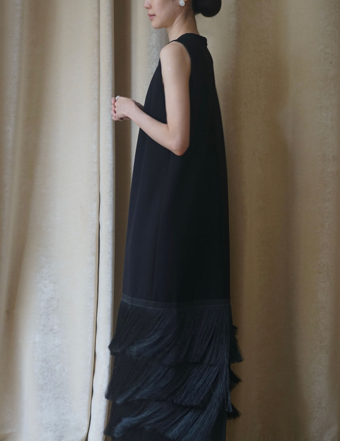DELEGAN | Black-Dress-Bakhroma-Black