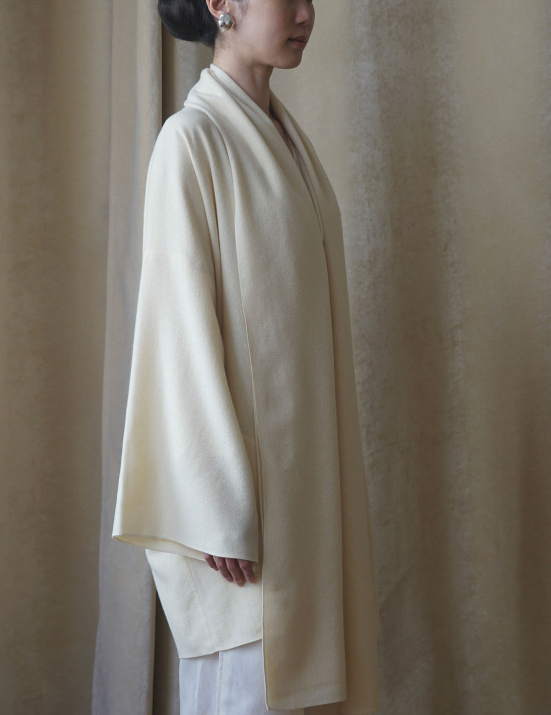 CORTANA | JACK YAK WOOL JACKET・IVORY