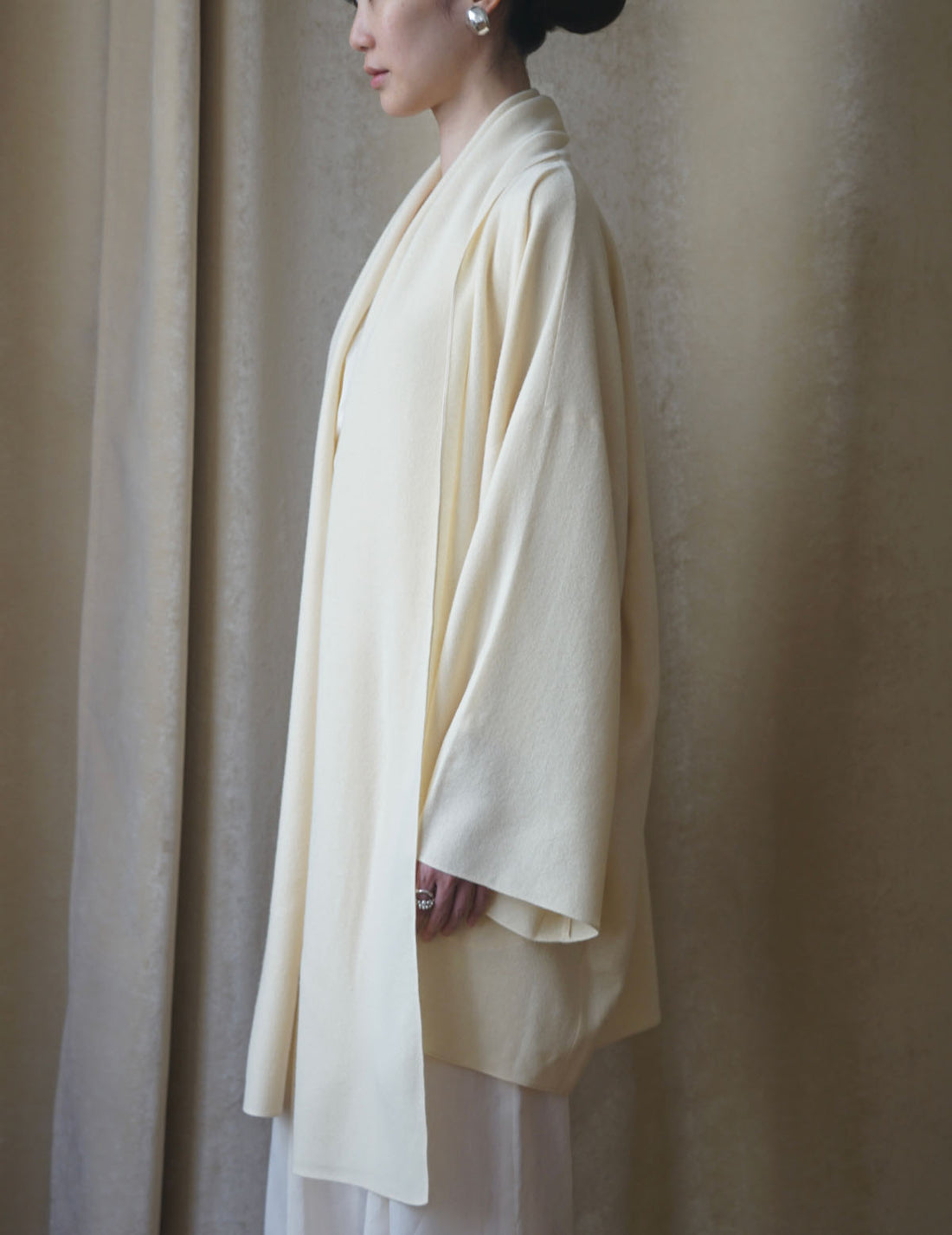 CORTANA | JACK YAK WOOL JACKET・IVORY