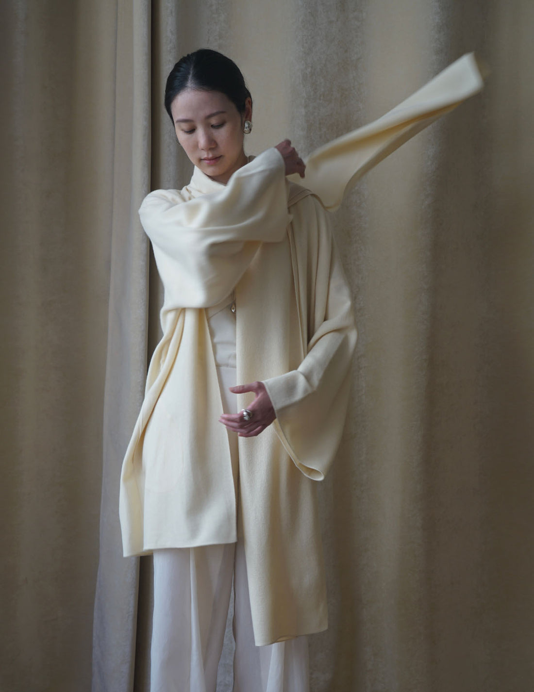 CORTANA | JACK YAK WOOL JACKET・IVORY