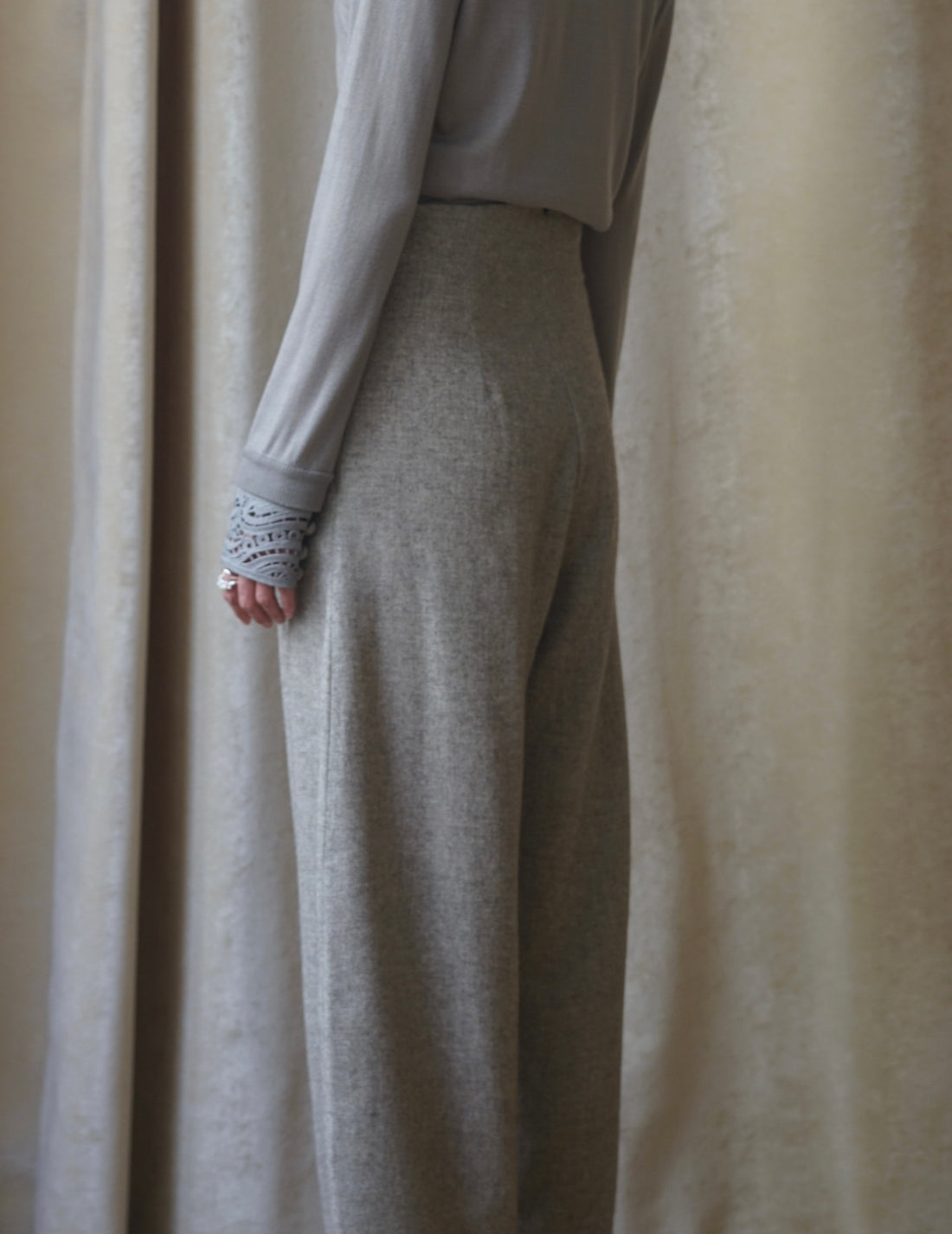 CORTANA | Jack Yak Wool Pants・Taupe