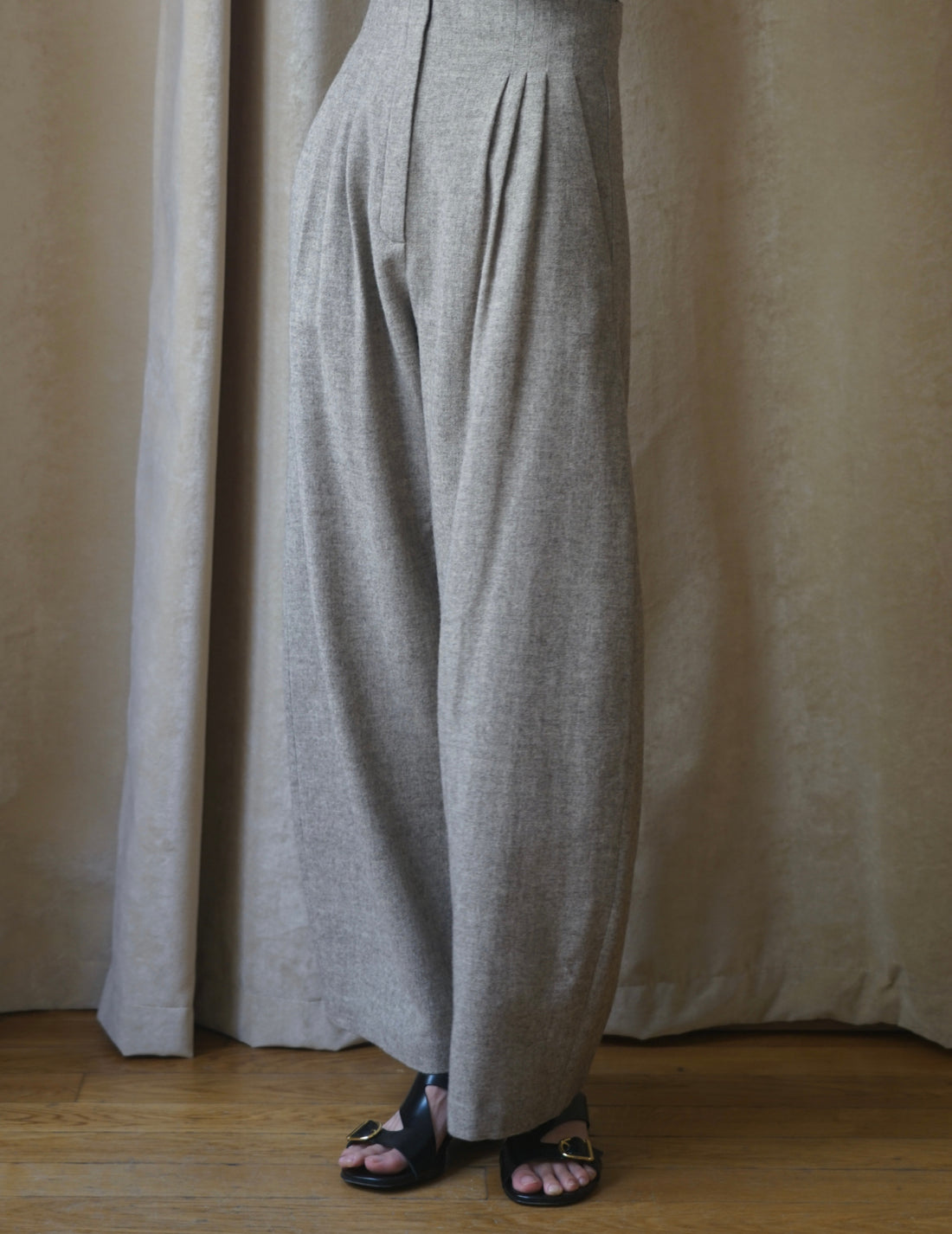 CORTANA | Jack Yak Wool Pants・Taupe