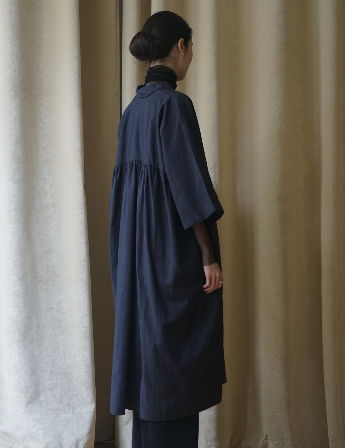 Khadi and Co. | Licorice Dress・Dark Indigo