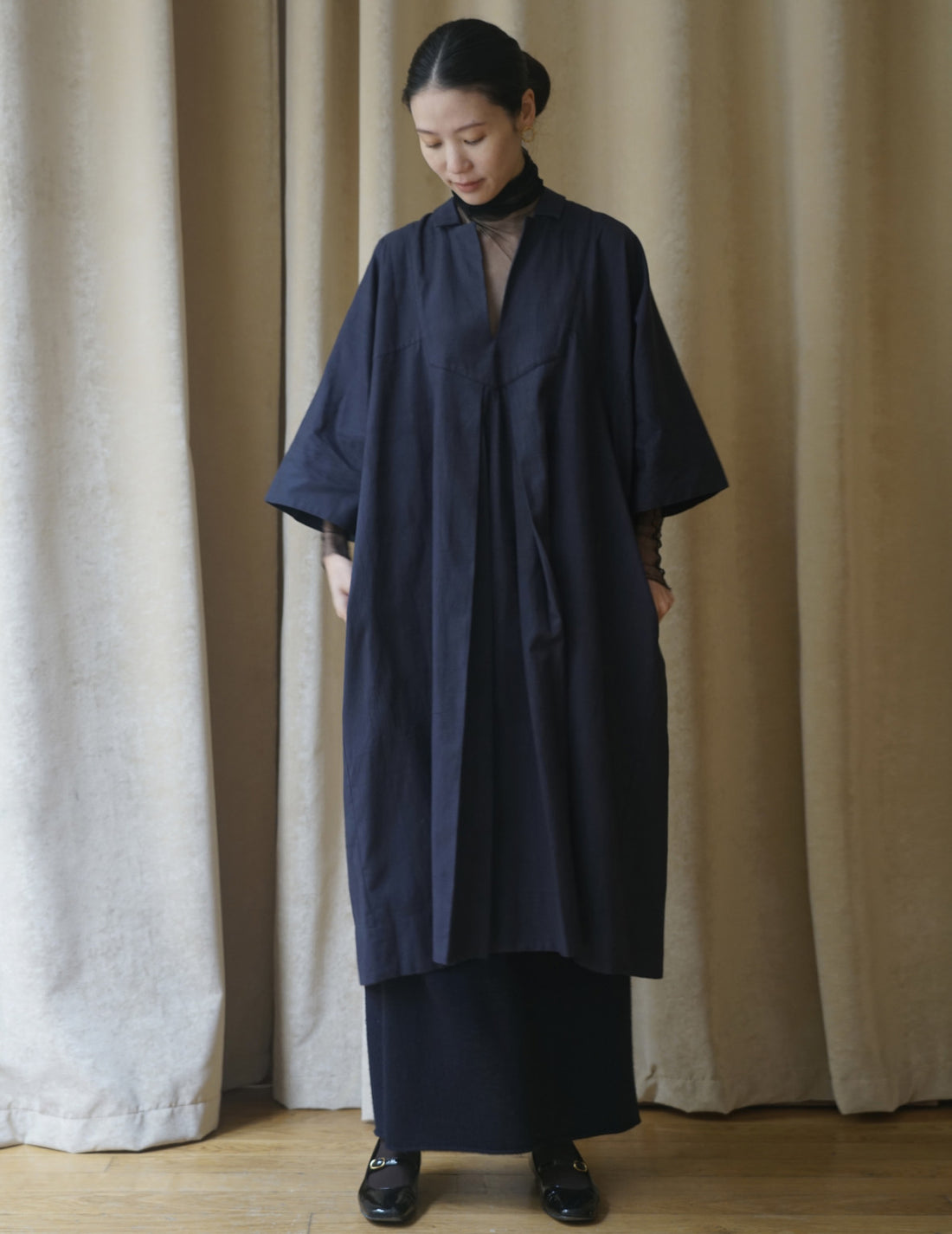 Khadi and Co. | Licorice Dress・Dark Indigo