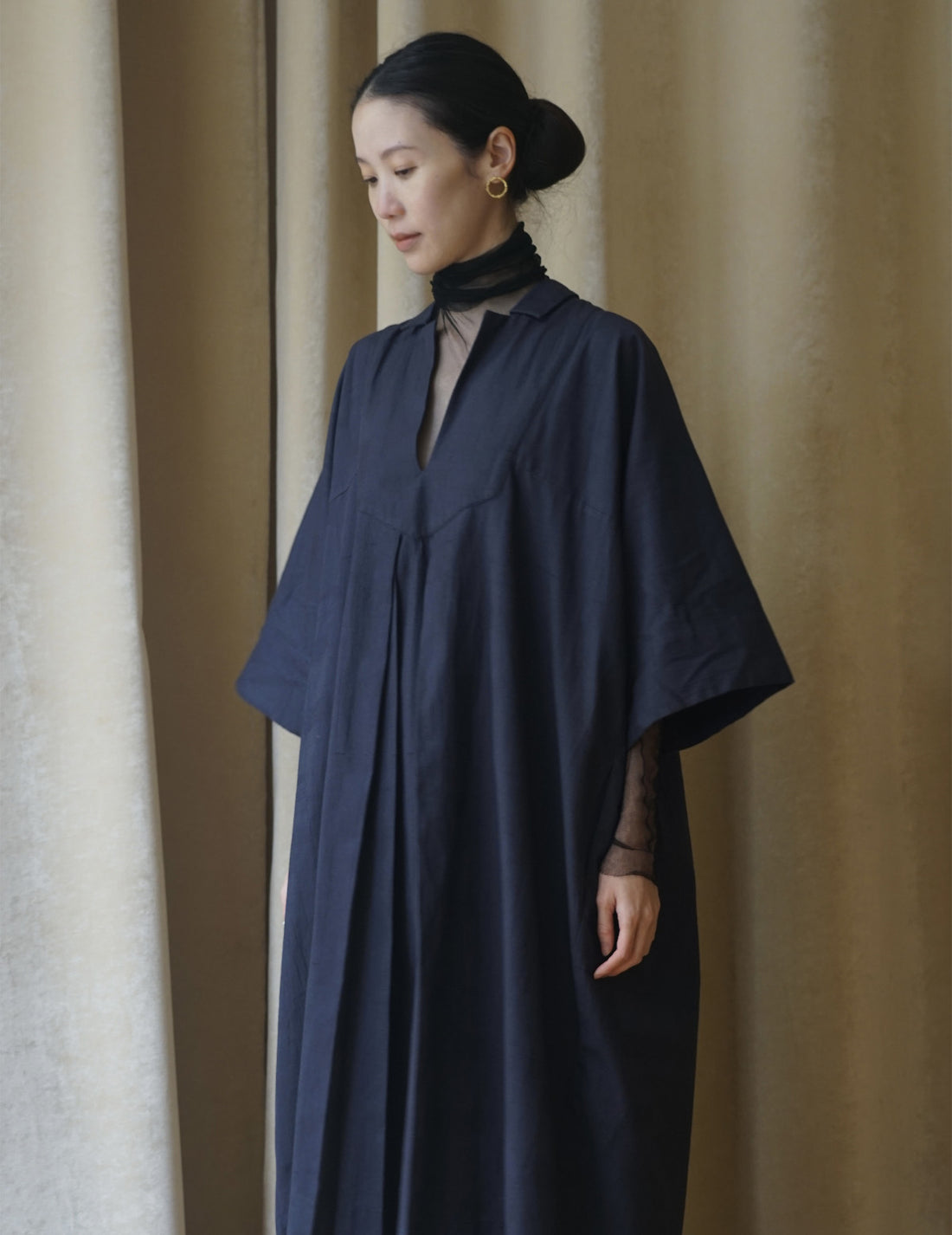 Khadi and Co. | Licorice Dress・Dark Indigo