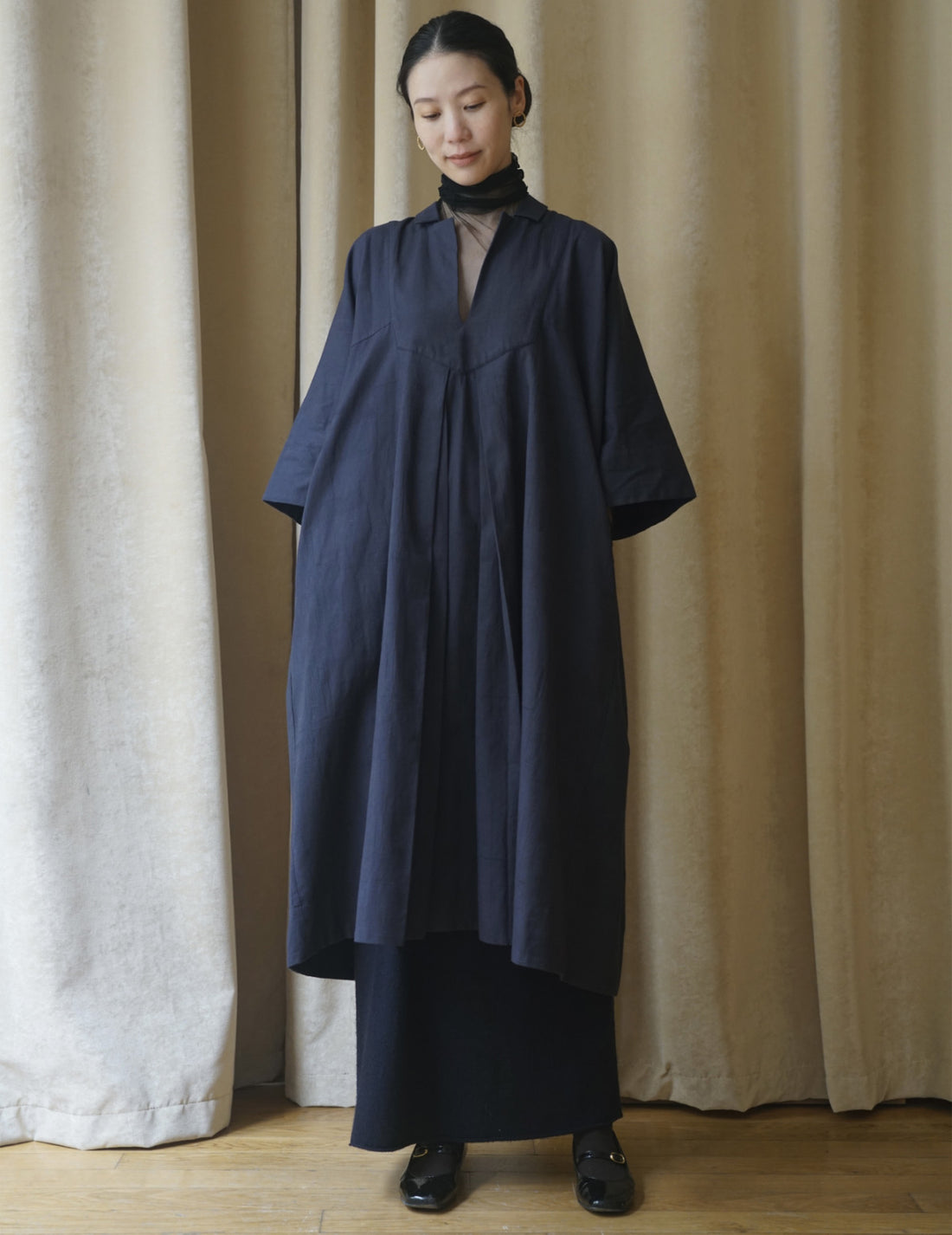 Khadi and Co. | Licorice Dress・Dark Indigo