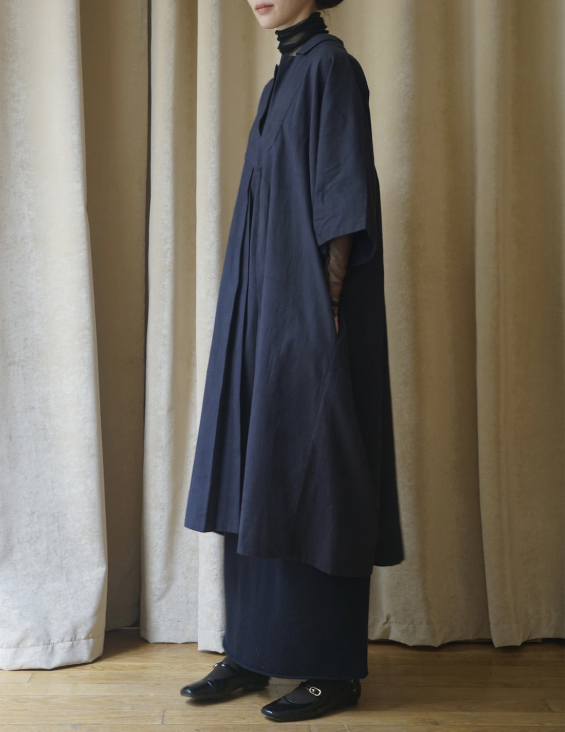 Khadi and Co. | Licorice Dress・Dark Indigo