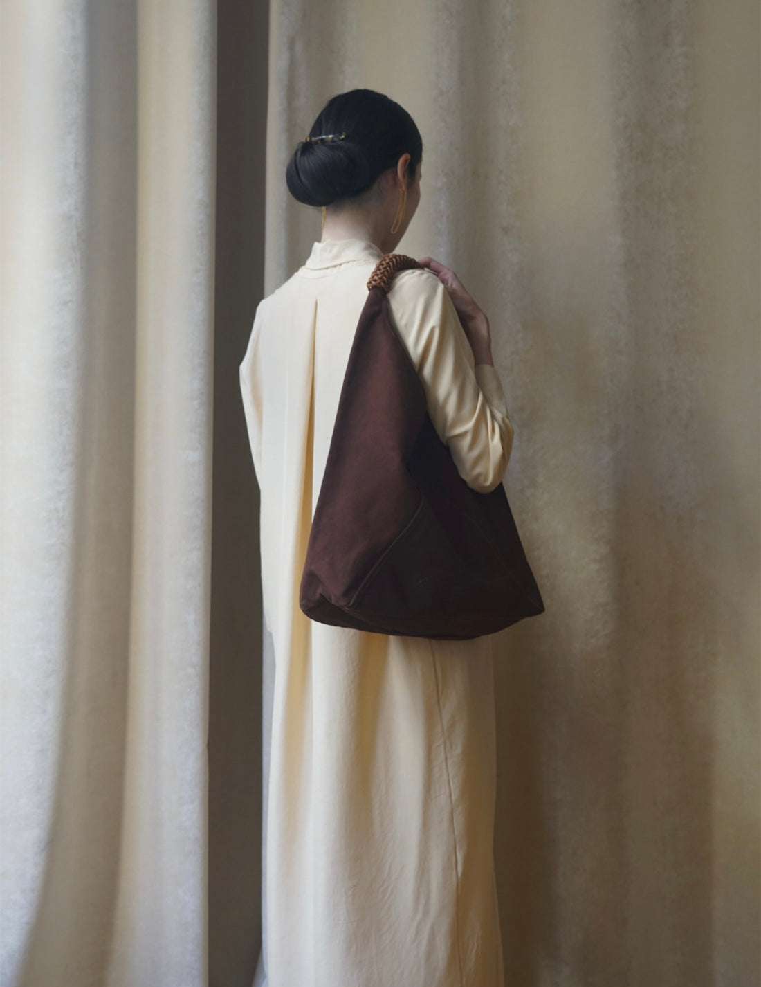 KAMARO’AN | Woven Triangle Bag - Dawn - L