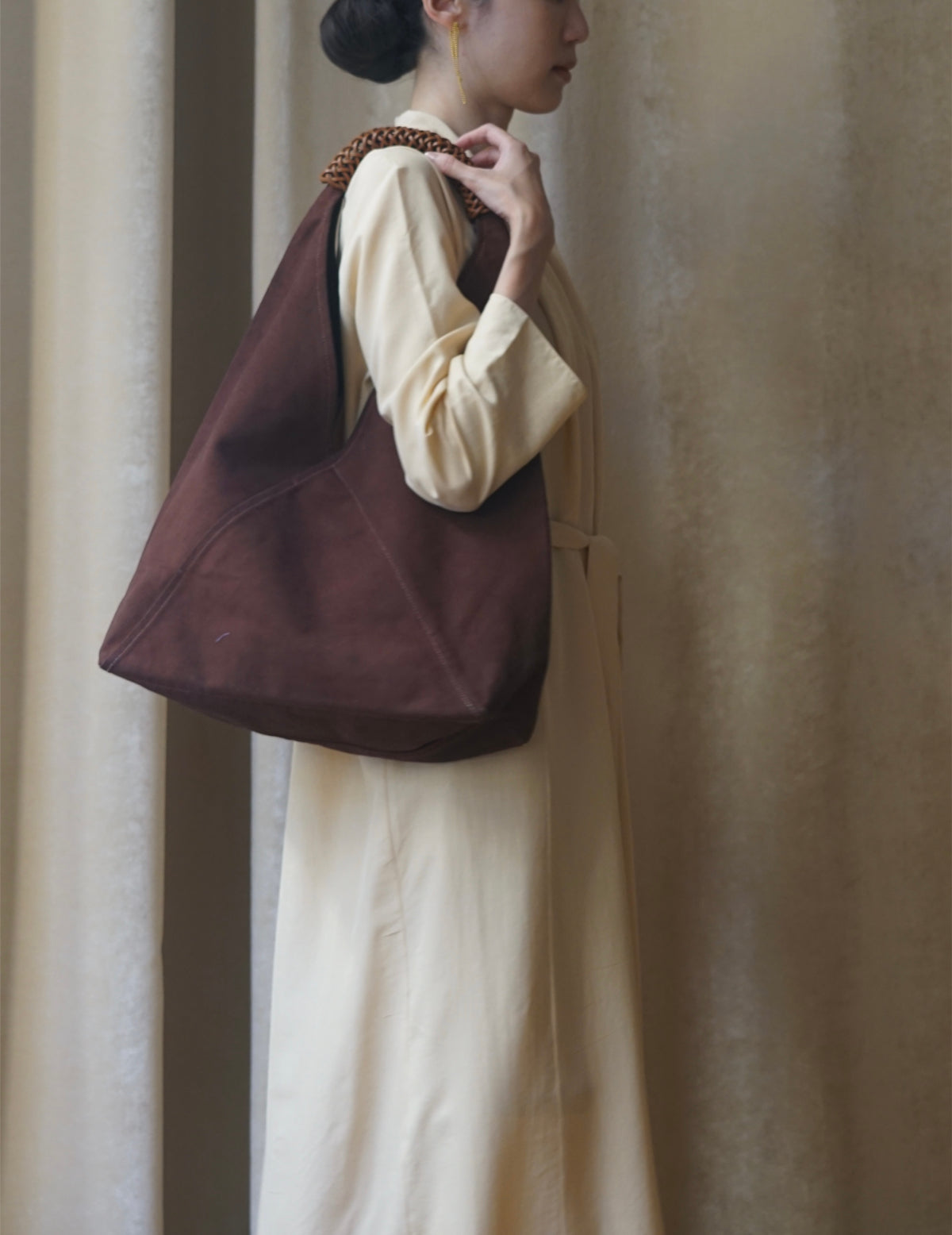 Woven Triangle Bag - Dawn - L