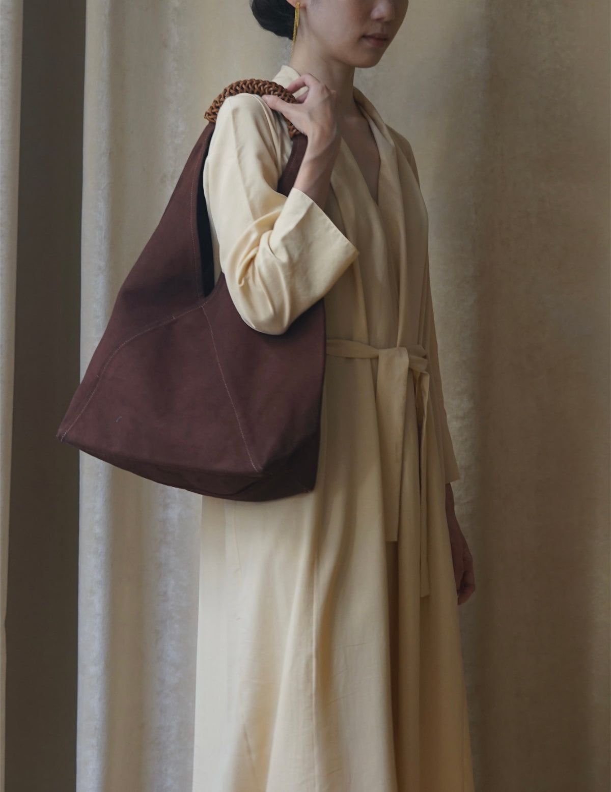 Woven Triangle Bag - Dawn - L