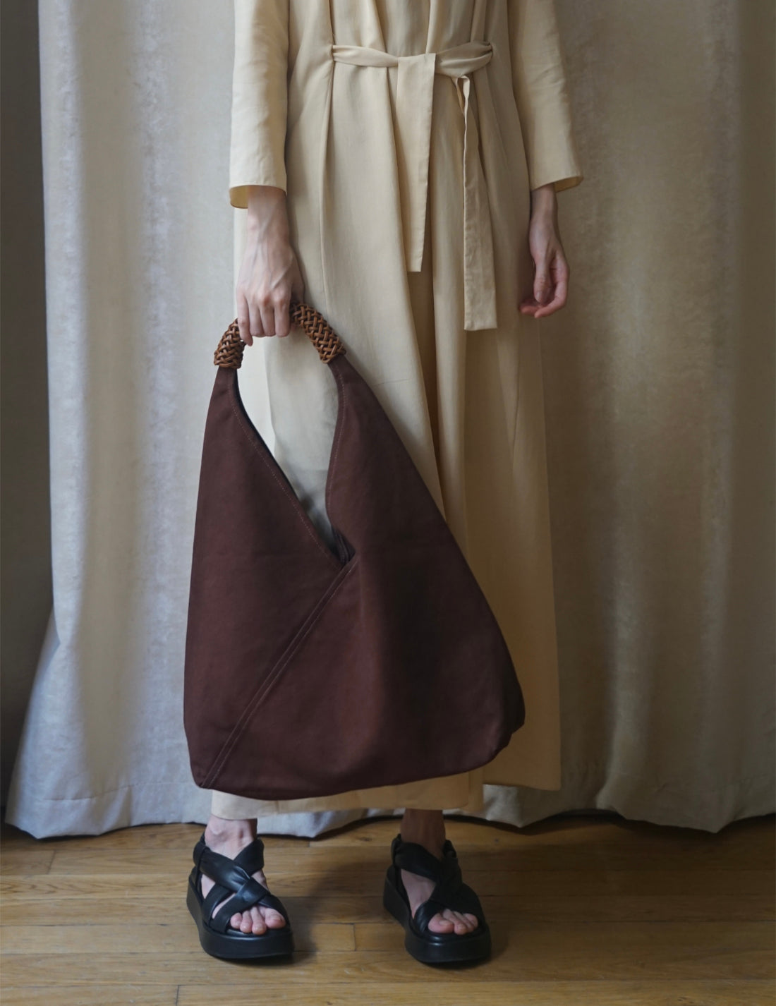 KAMARO’AN | Woven Triangle Bag - Dawn - L