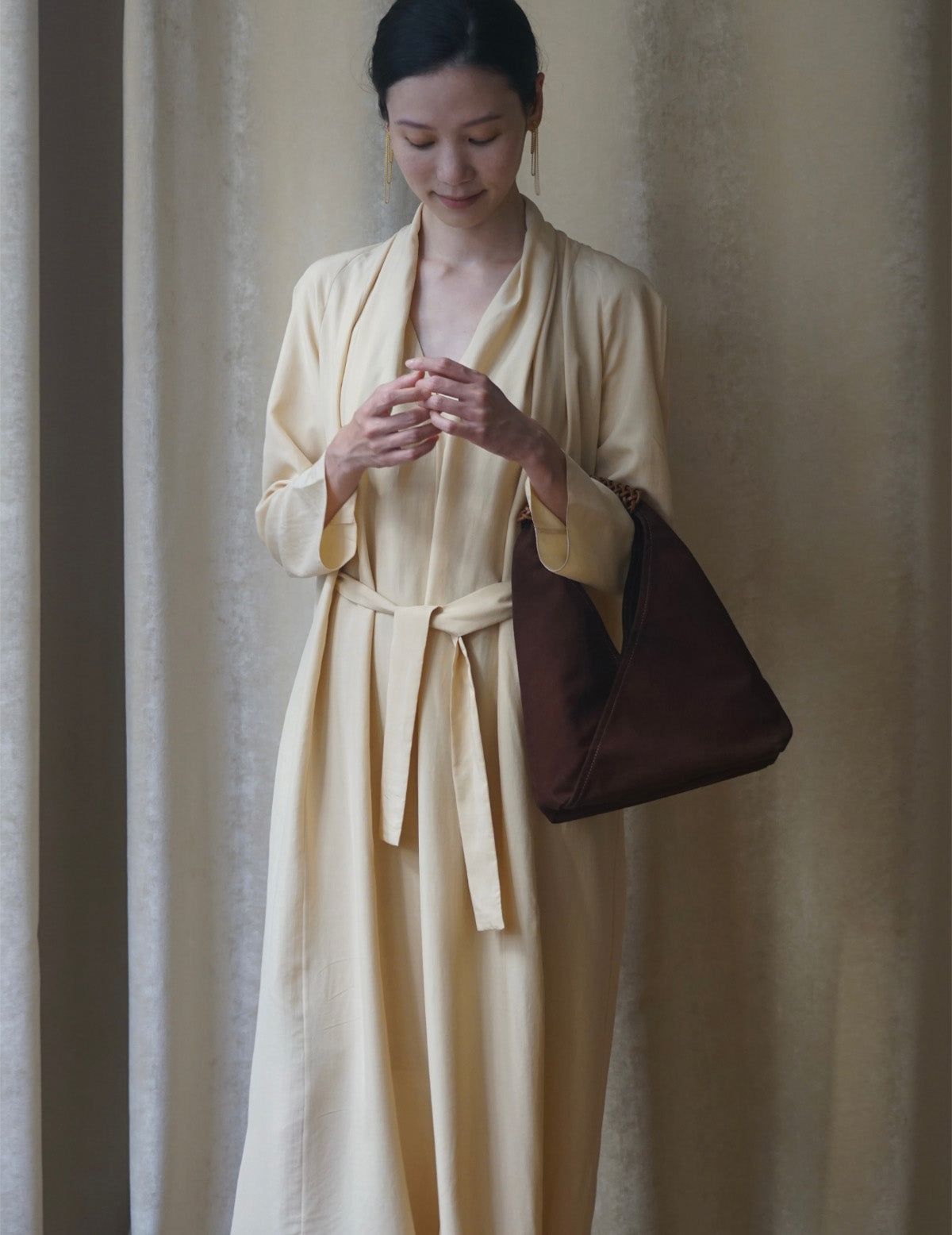 Woven Triangle Bag - Dawn - S