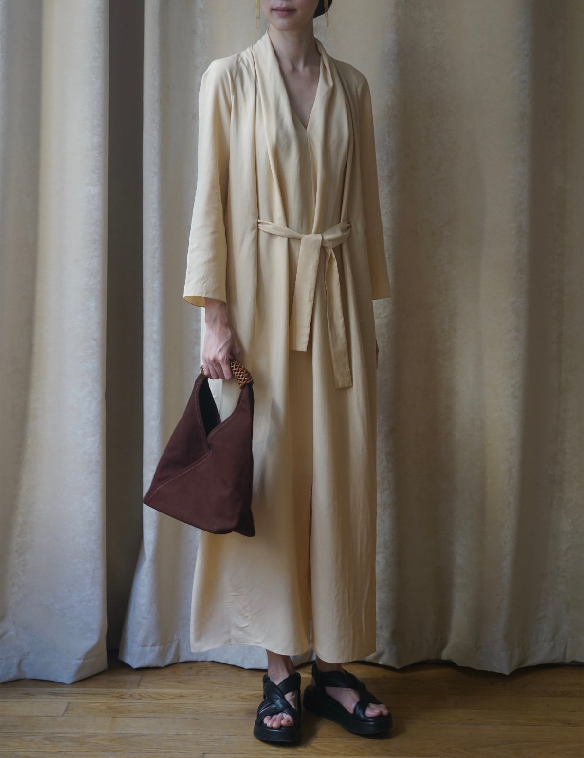 Woven Triangle Bag - Dawn - S