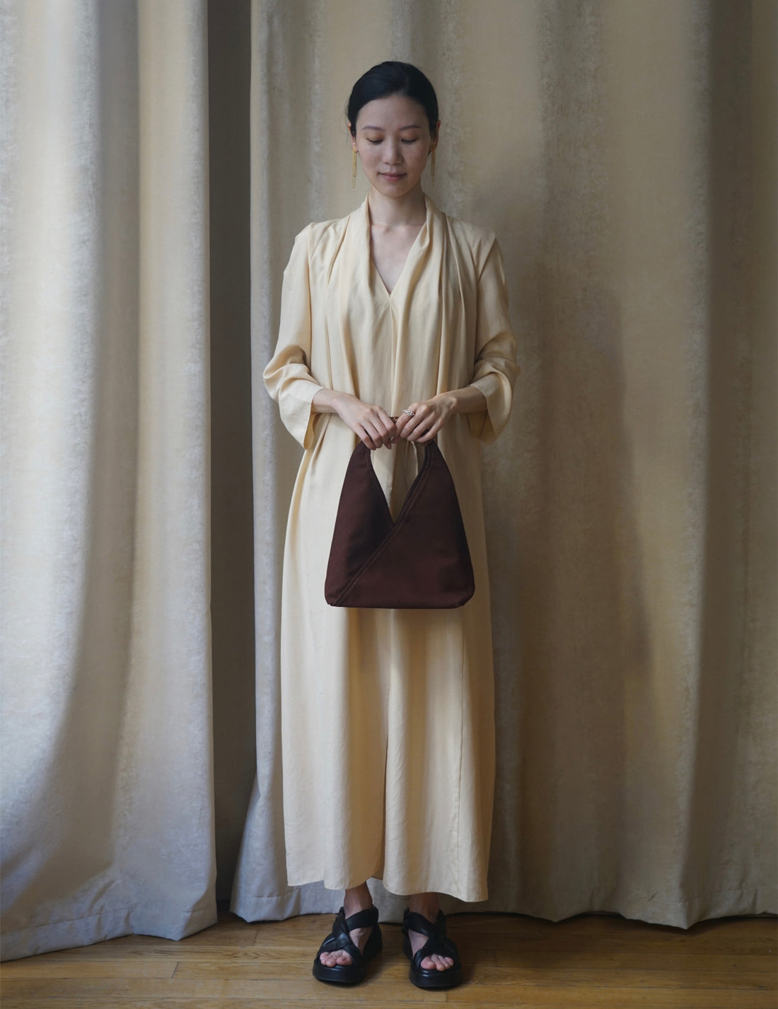 KAMARO’AN | Woven Triangle Bag - Dawn - S