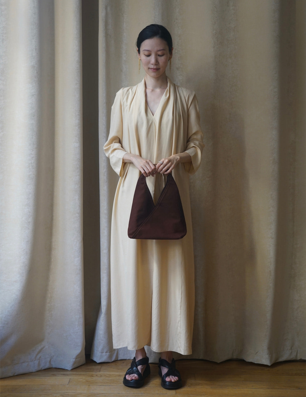 Woven Triangle Bag - Dawn - S