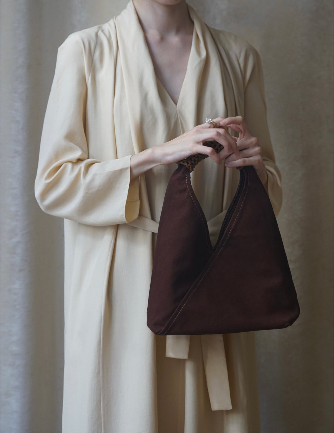 KAMARO’AN | Woven Triangle Bag - Dawn - S