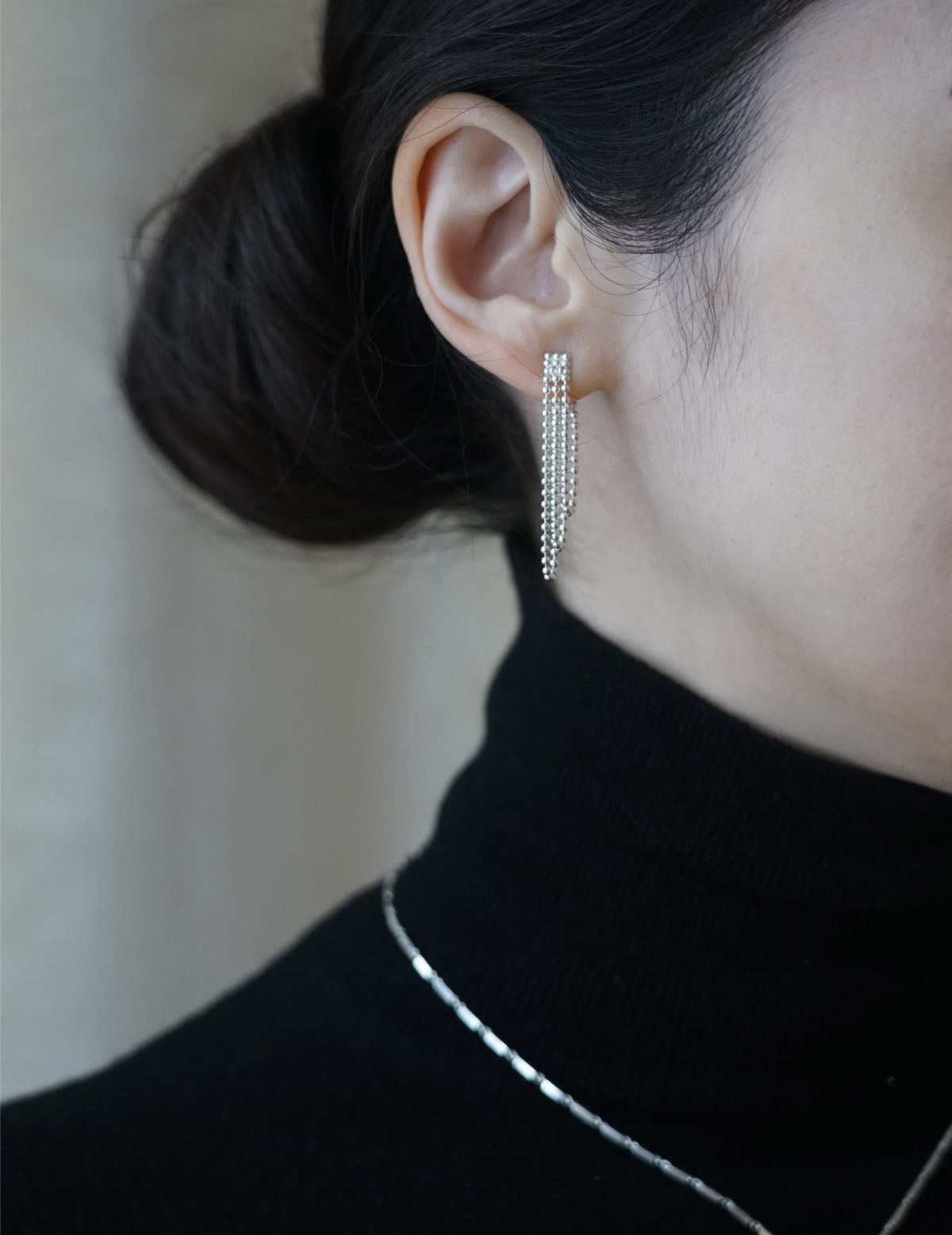 Mini boucles d'oreilles de nuit・Argent