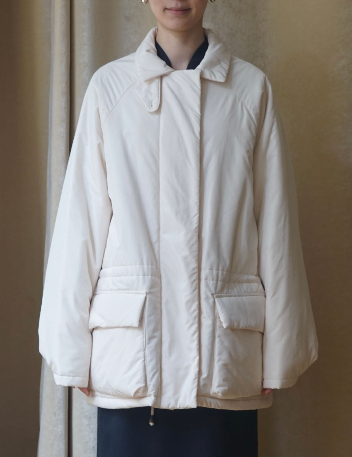 Waist Drawstring Padded Hunting Jacket