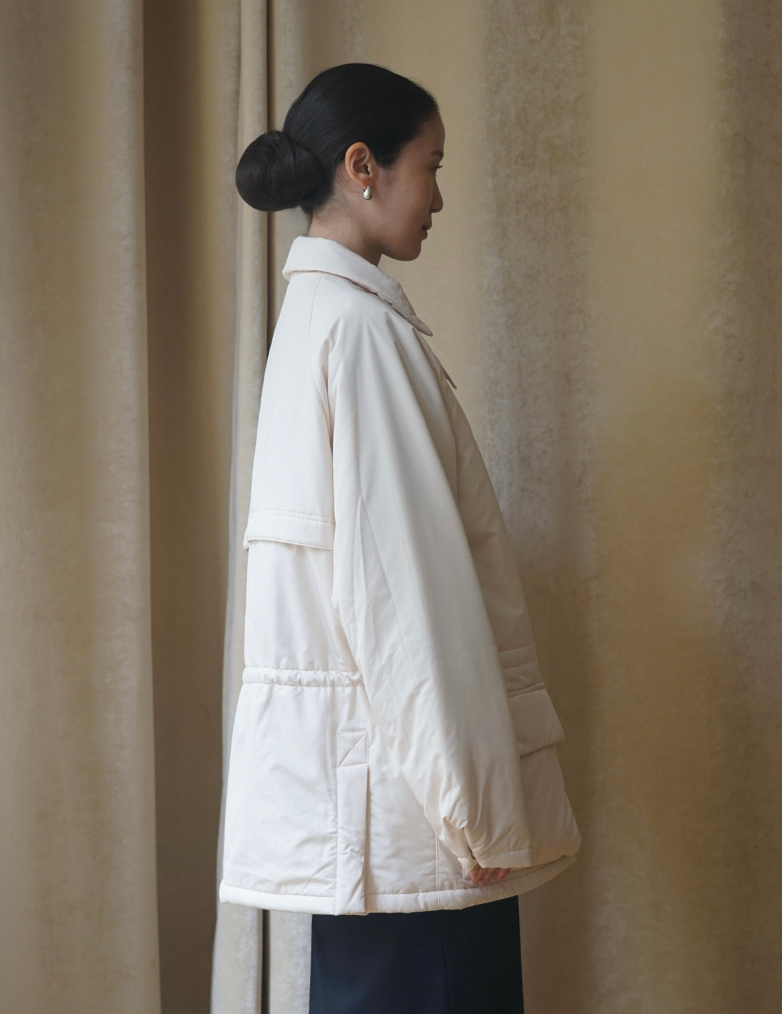 LE17SEPTEMBRE | Waist Drawstring Padded Hunting Jacket