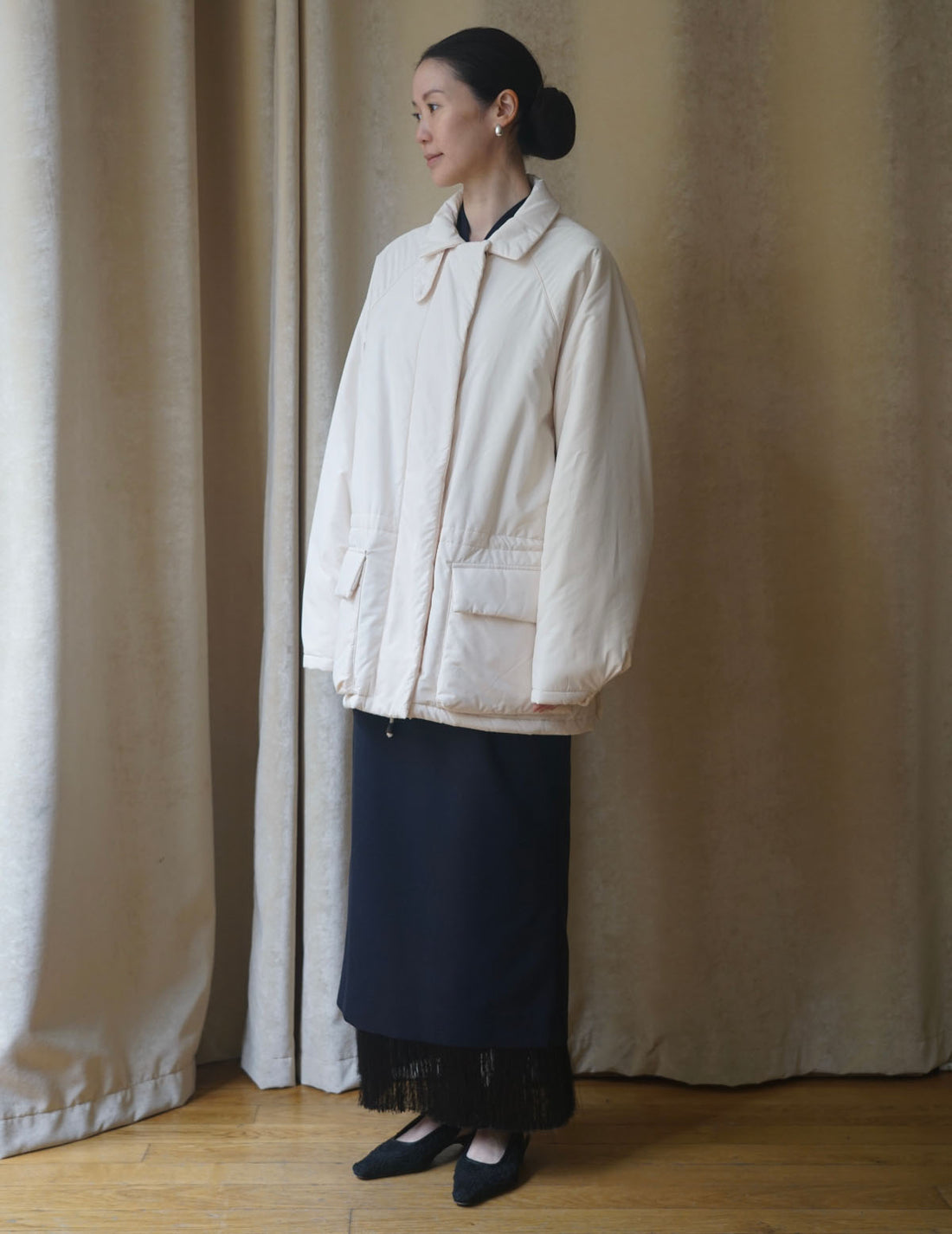 LE17SEPTEMBRE | Waist Drawstring Padded Hunting Jacket