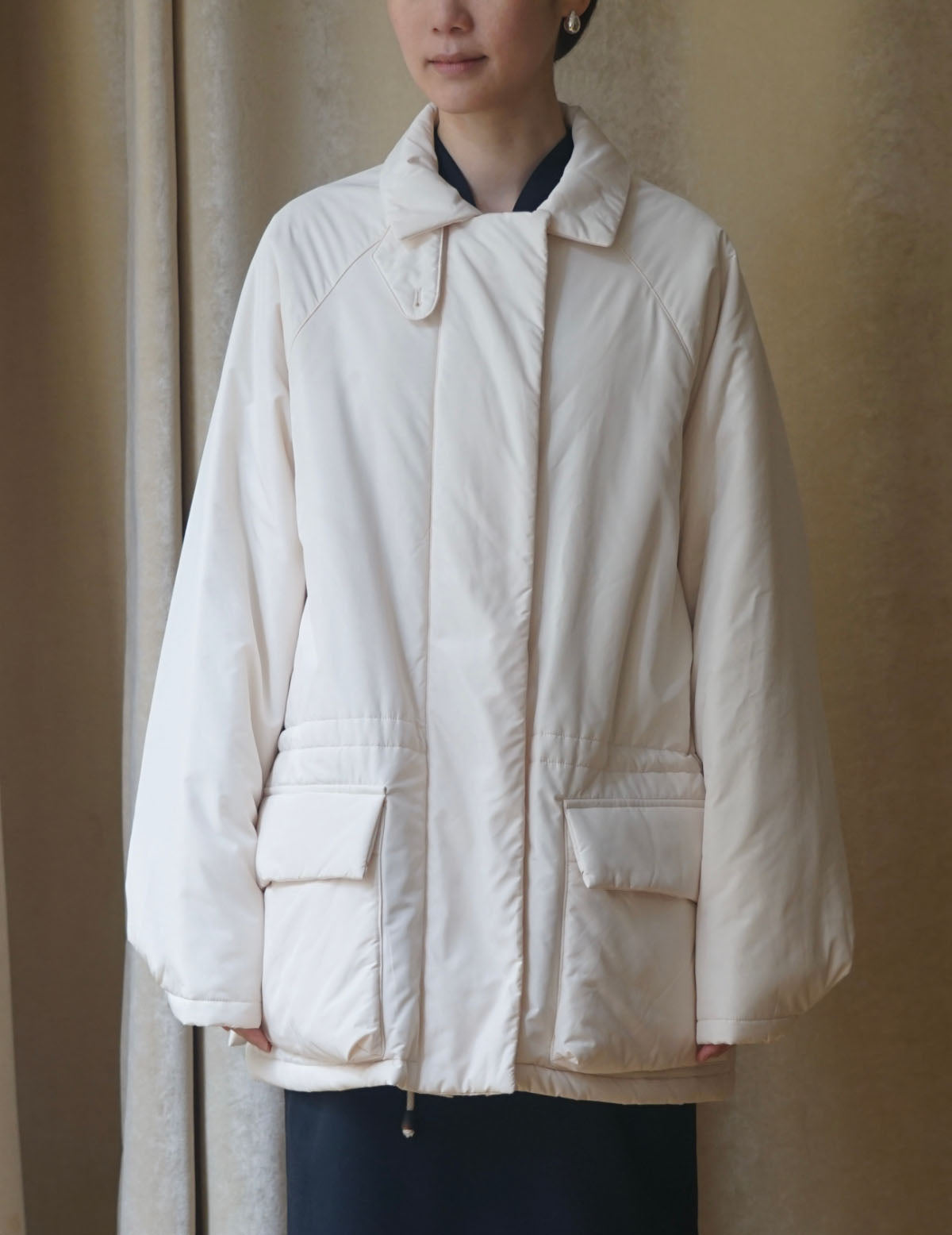 Waist Drawstring Padded Hunting Jacket