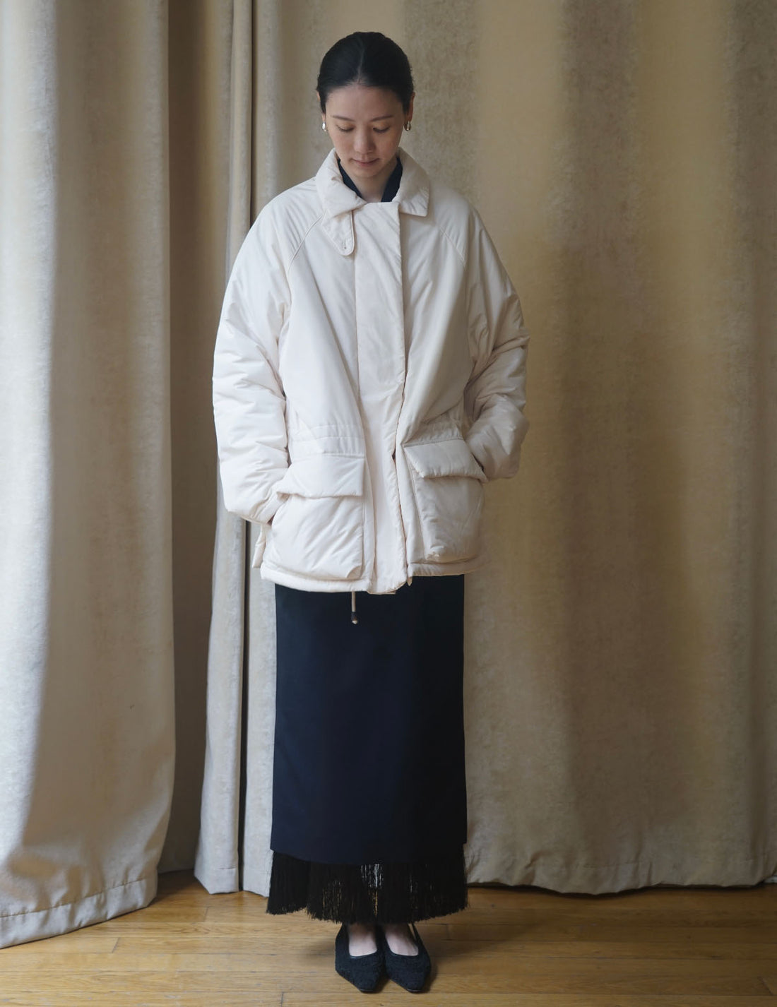 LE17SEPTEMBRE | Waist Drawstring Padded Hunting Jacket