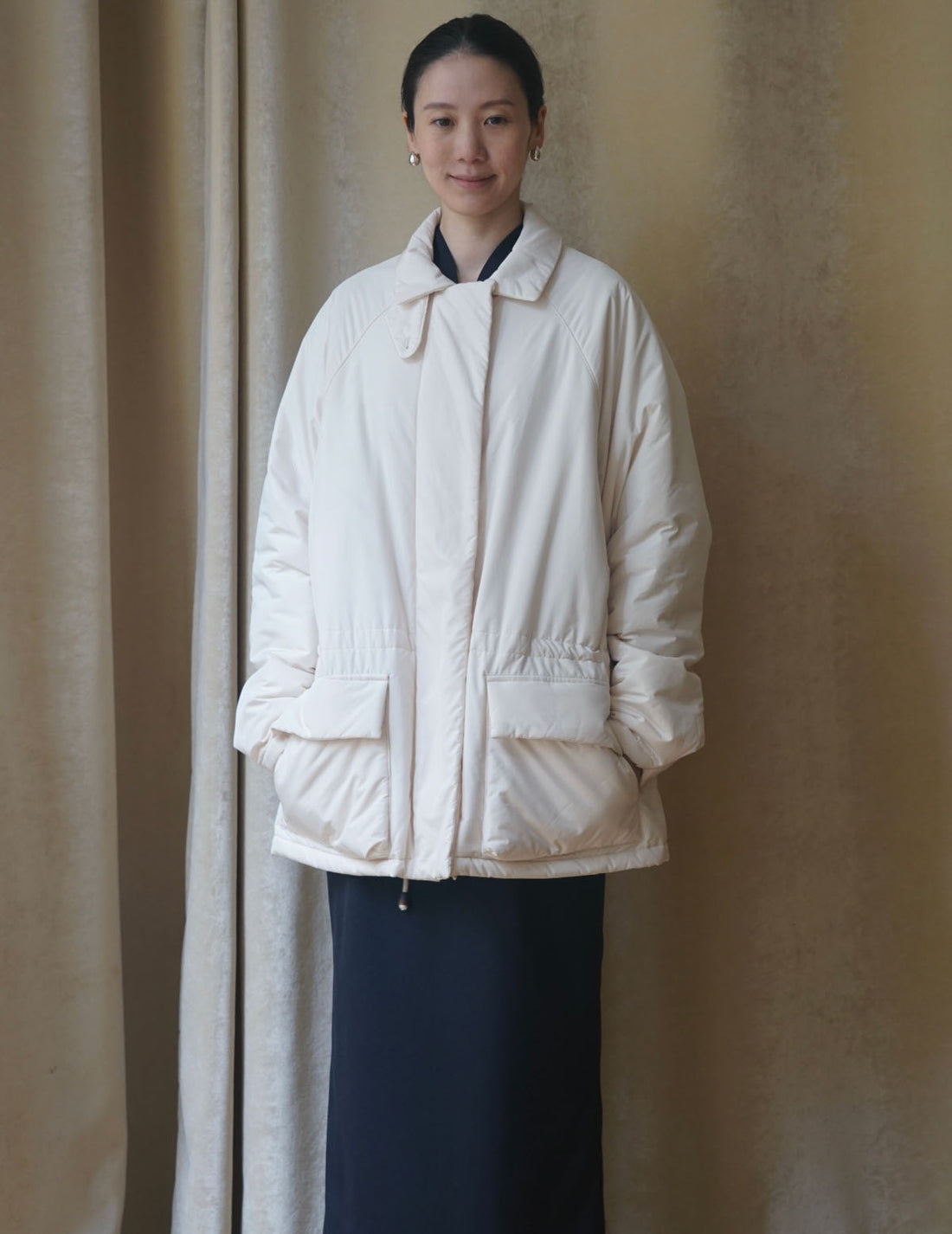 LE17SEPTEMBRE | Waist Drawstring Padded Hunting Jacket