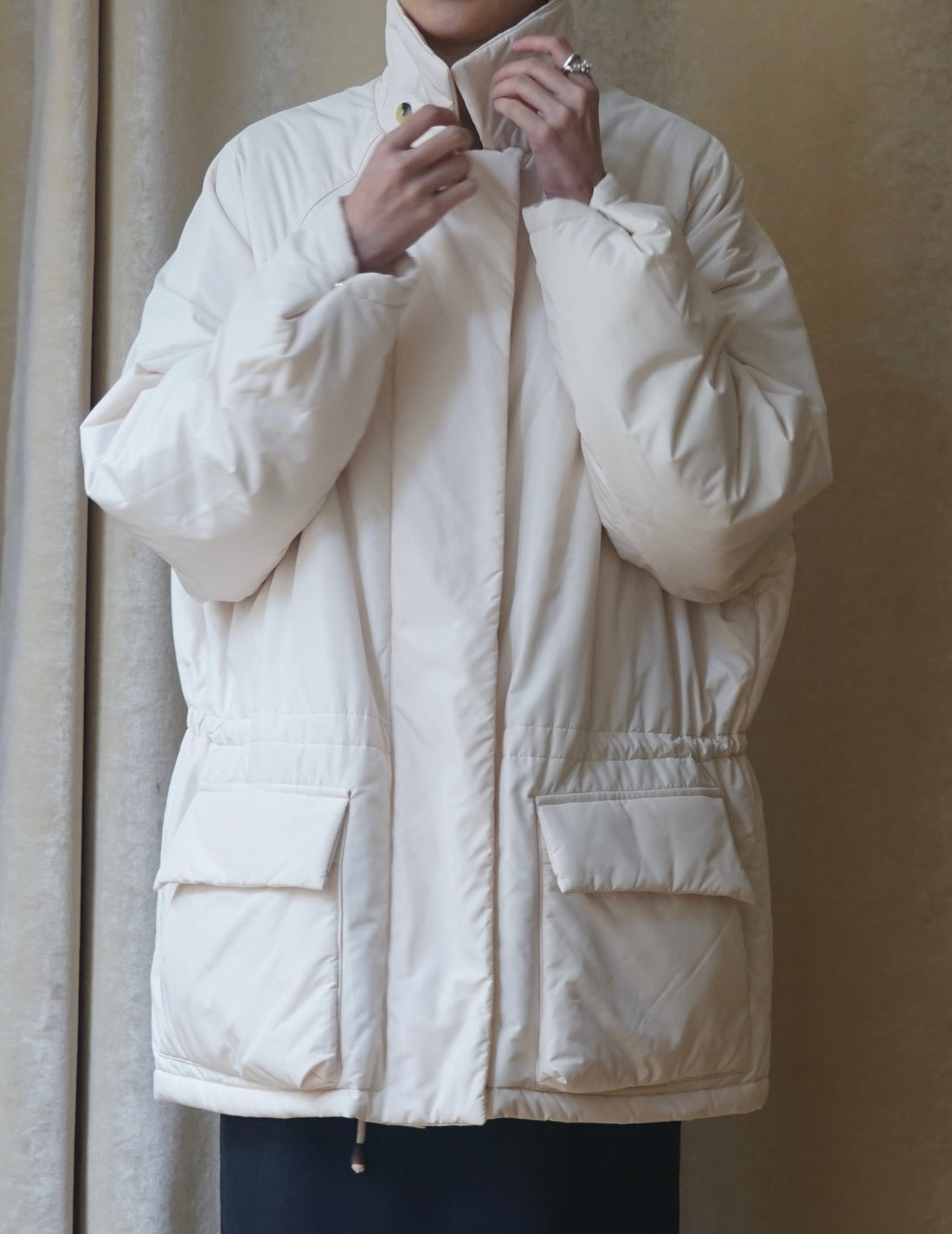 LE17SEPTEMBRE | Waist Drawstring Padded Hunting Jacket