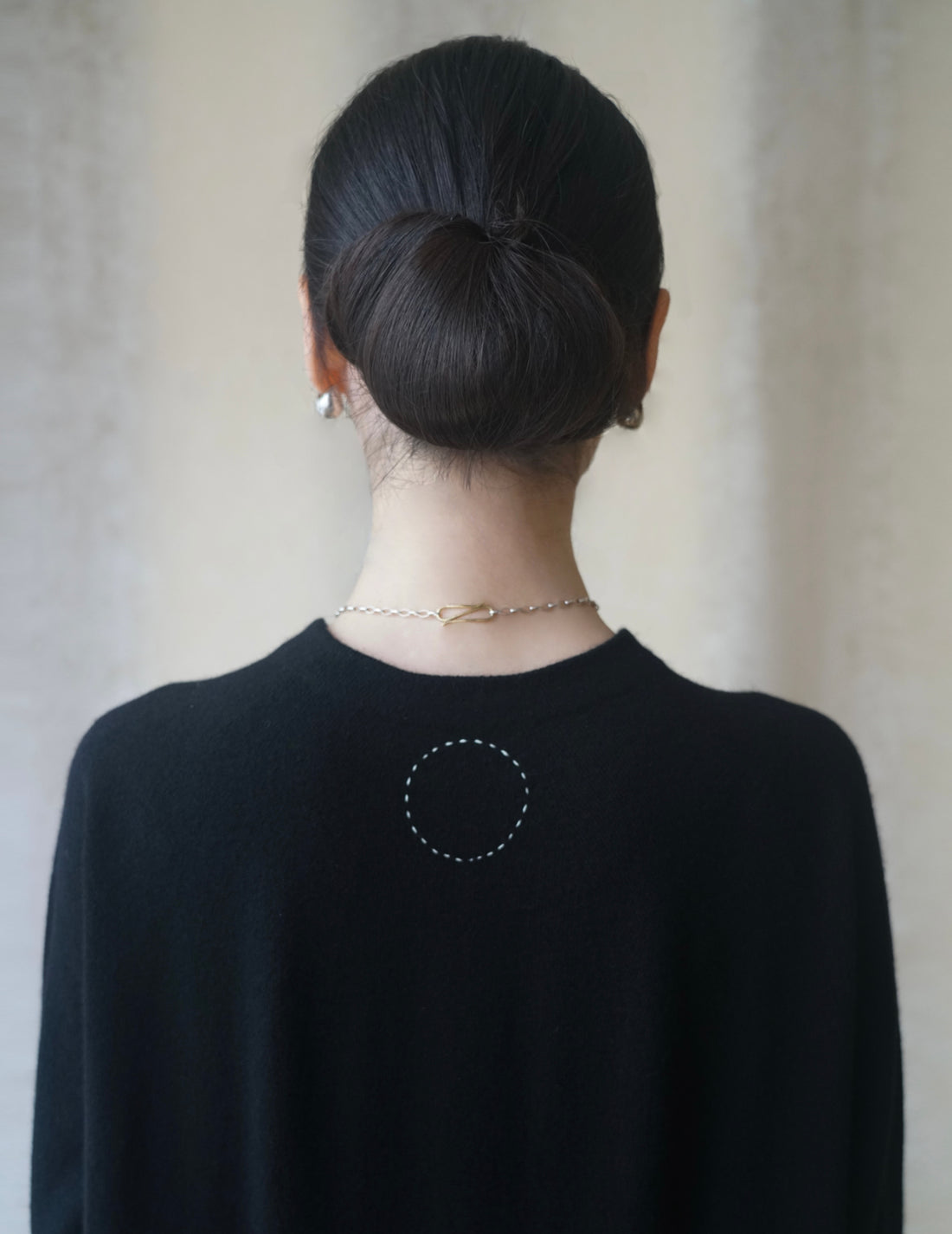 COSMIC WONDER |  CASHMERE SILK LONG DRESS・BLACK