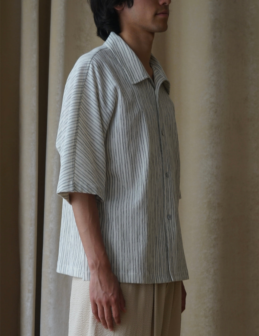 Chemise à texture plissée