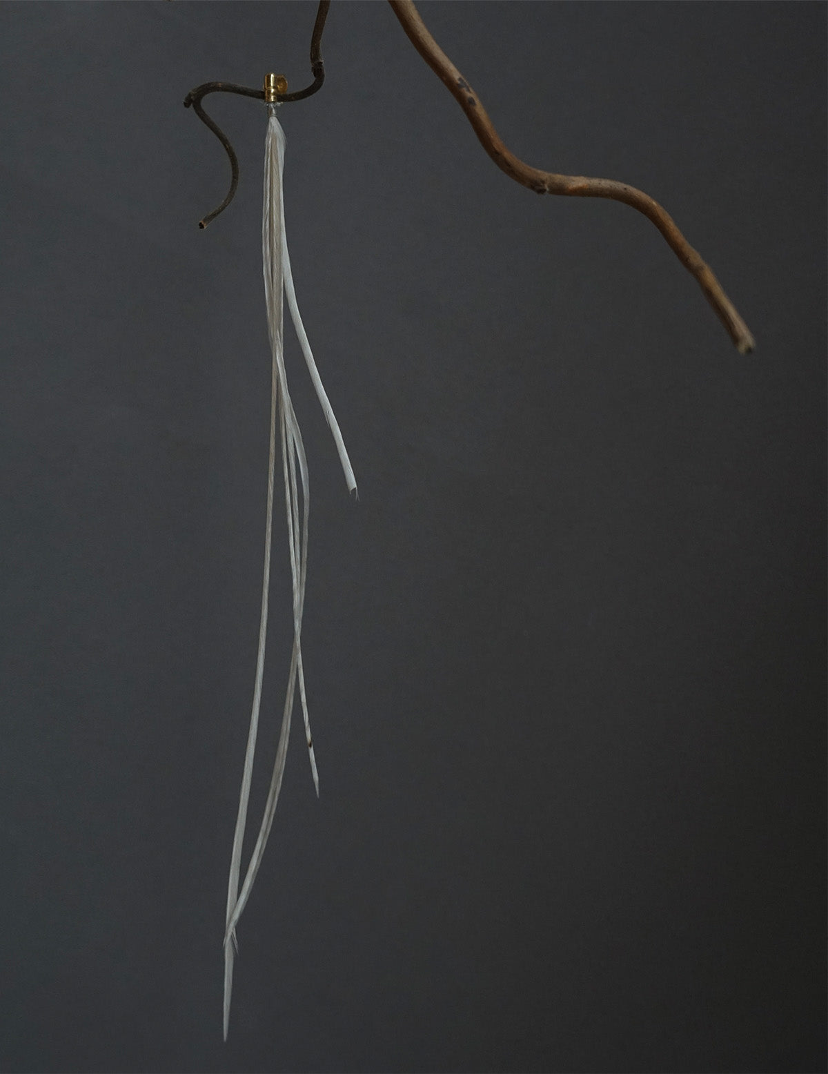 Feather Earring - White