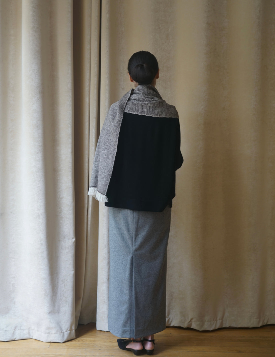 Himalayan Hermitage | Yak and Wool Blend Scarf・Hazel