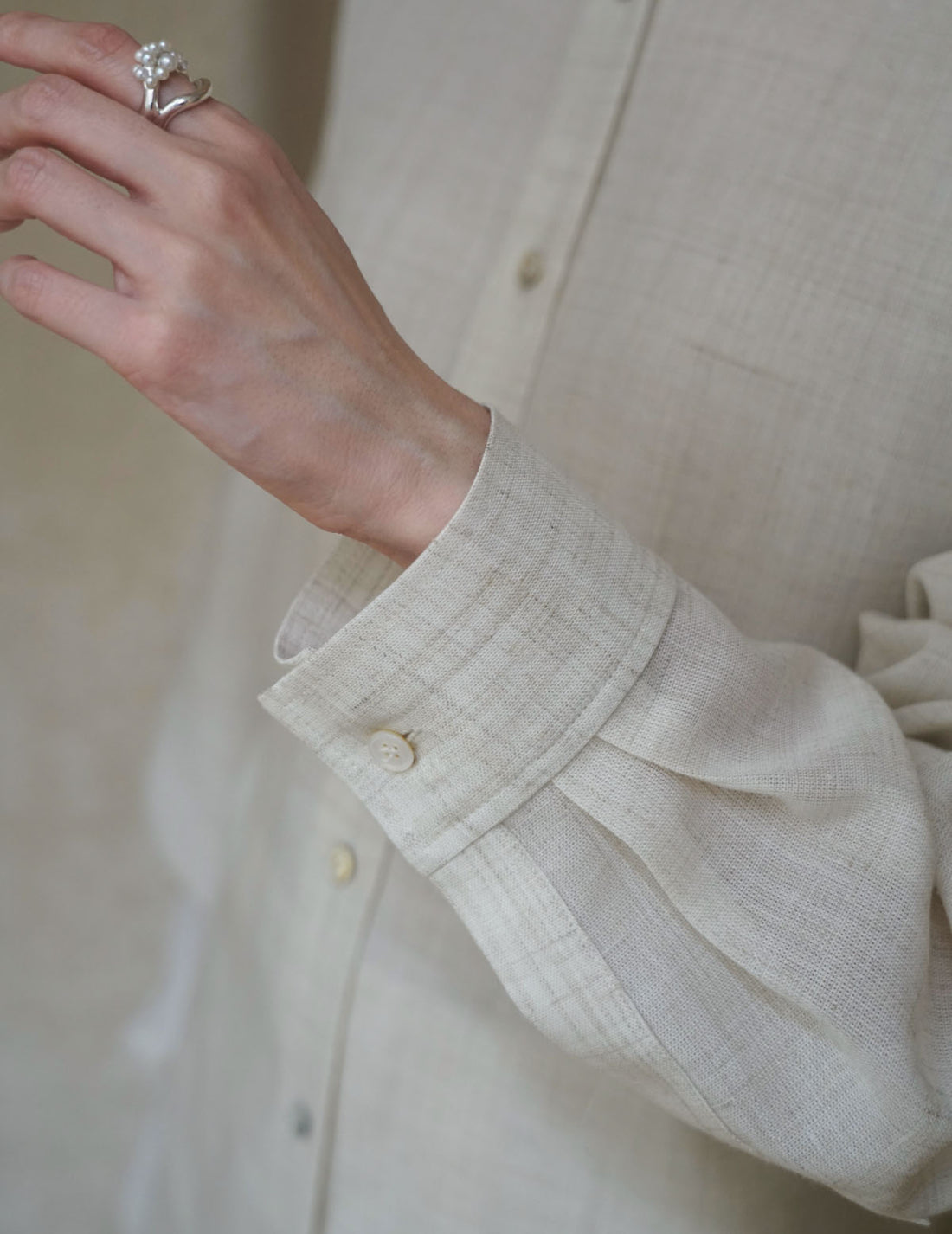 Chemise en lin avec ceinture