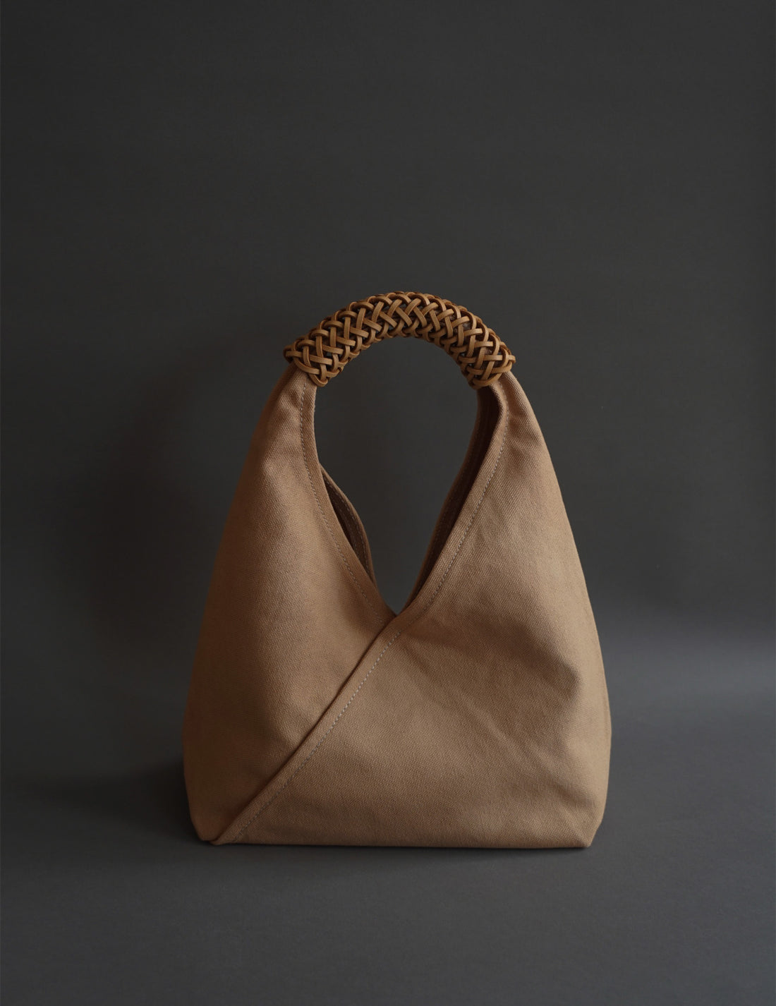 KAMARO’AN | Woven Triangle Bag - Pink - S