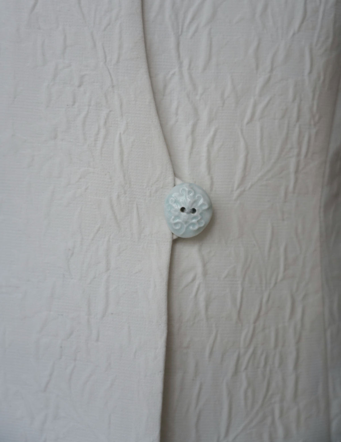 Gilet sans manches teinté en un seul morceau, blanc