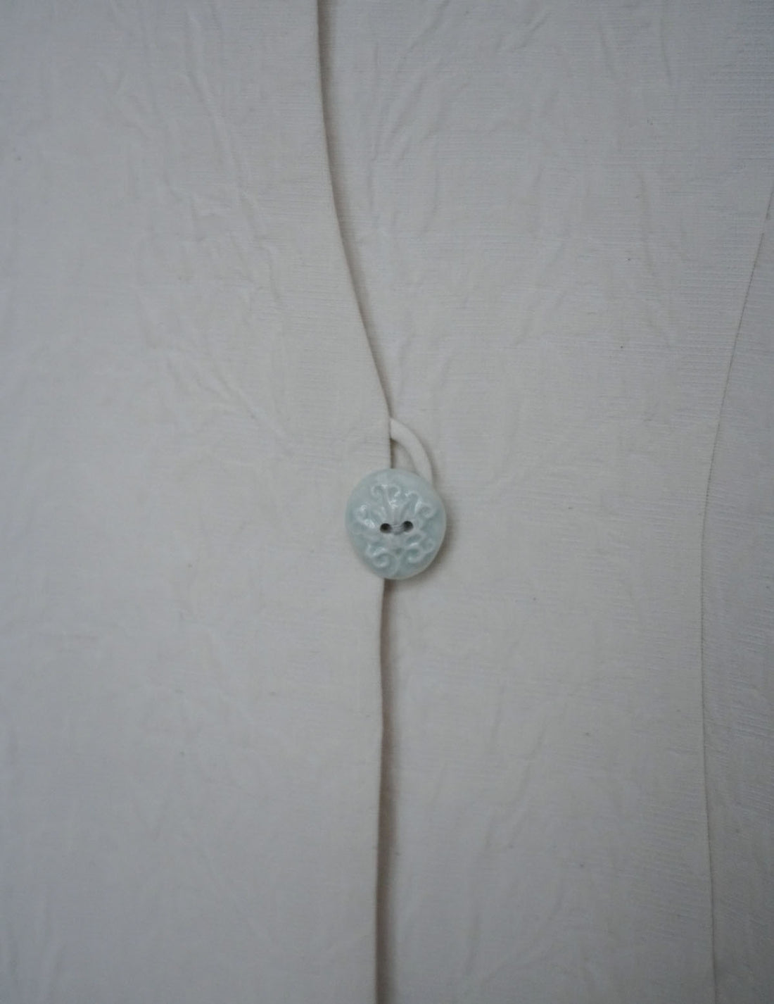 Gilet sans manches teinté en un seul morceau, blanc