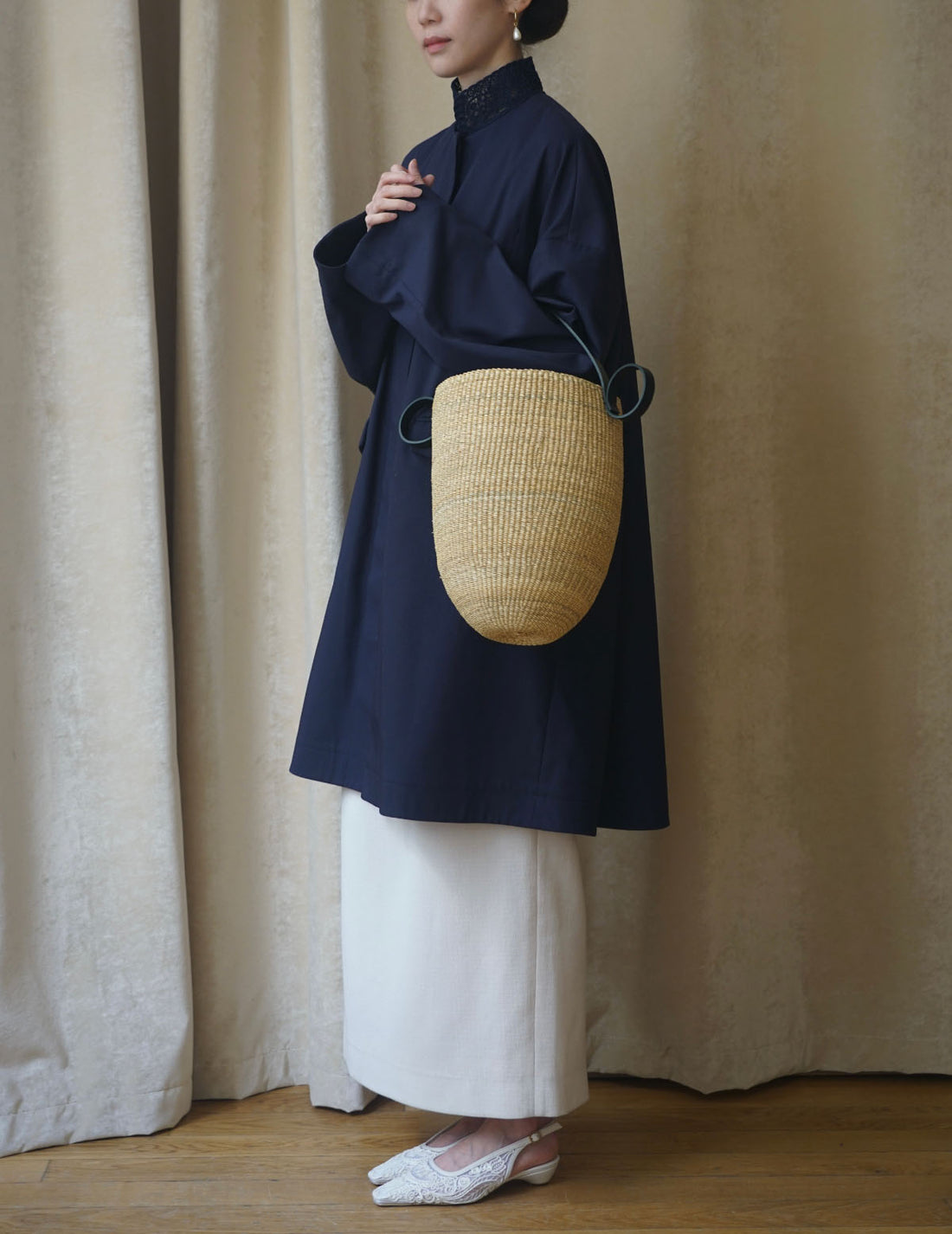 Ines Bressand | Akamae Tall Round Basket  N.16