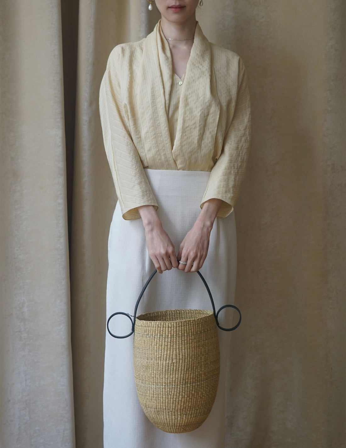 Ines Bressand | Akamae Tall Round Basket  N.16